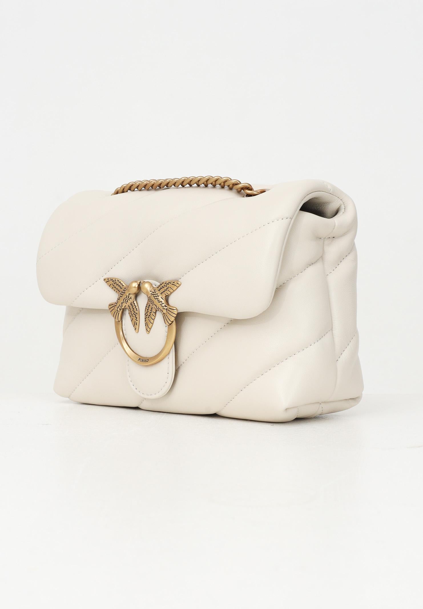 PINKO Borsa a tracolla Mini Love Bag Puff burro da donna 100039A0F2 Z14Q PINKO