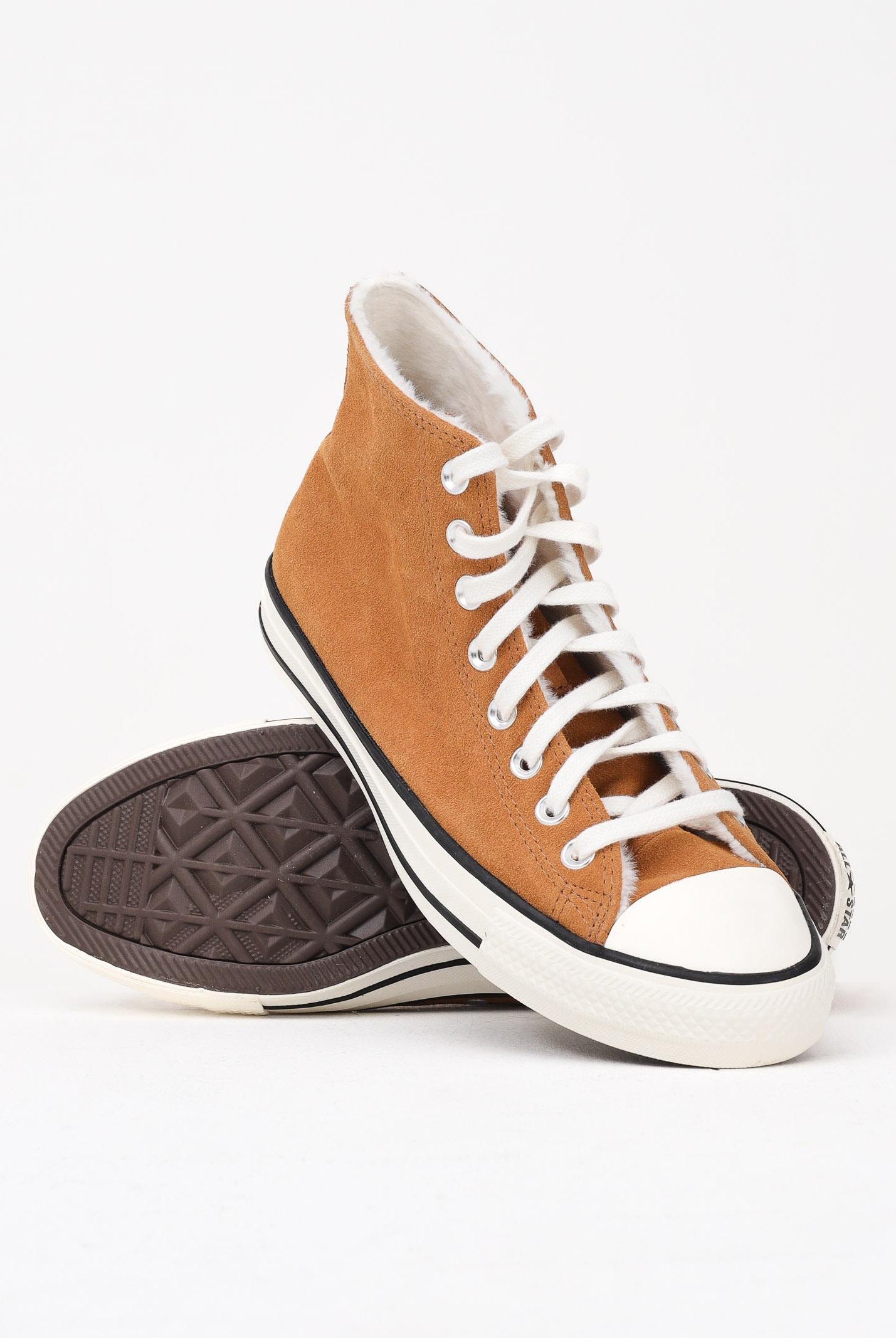 CONVERSE Sneakers Chuck Taylor All Star Cozy Suede cammello per uomo e donna A17974C , CONVERSE