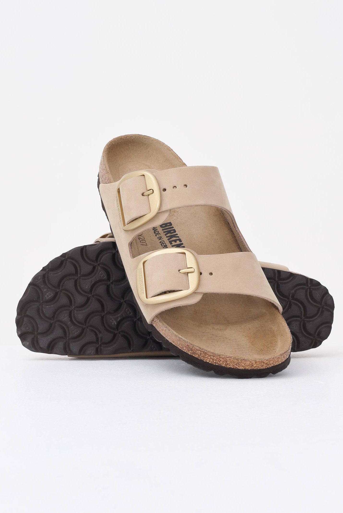 BIRKENSTOCK Ciabatte Arizona Big Buckle beige da donna 1024064 . BIRKENSTOCK