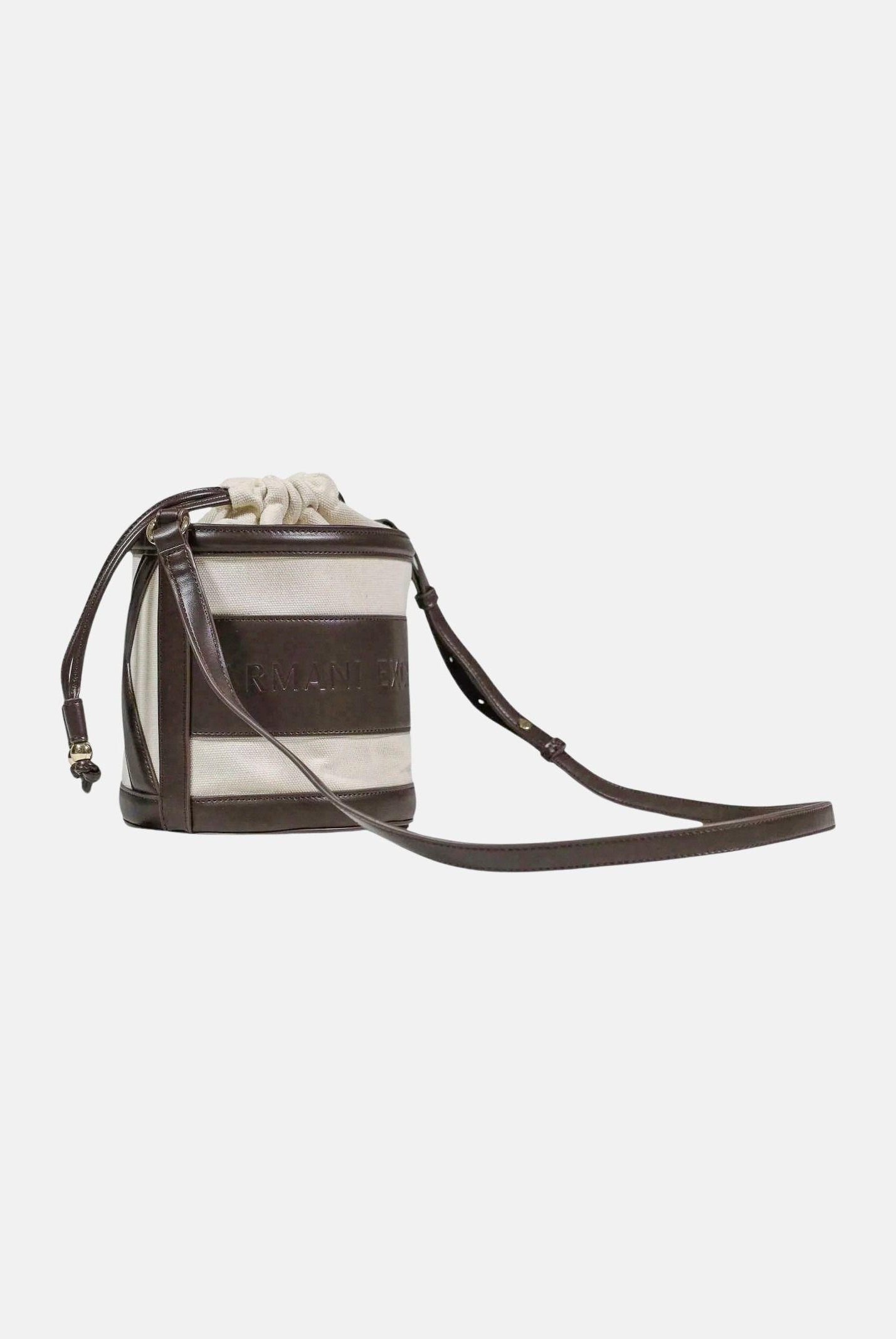 ARMANI EXCHANGE Borsa a tracolla beige e marrone da donna con logo XW002183AF22635 M6262 ARMANI EXCHANGE