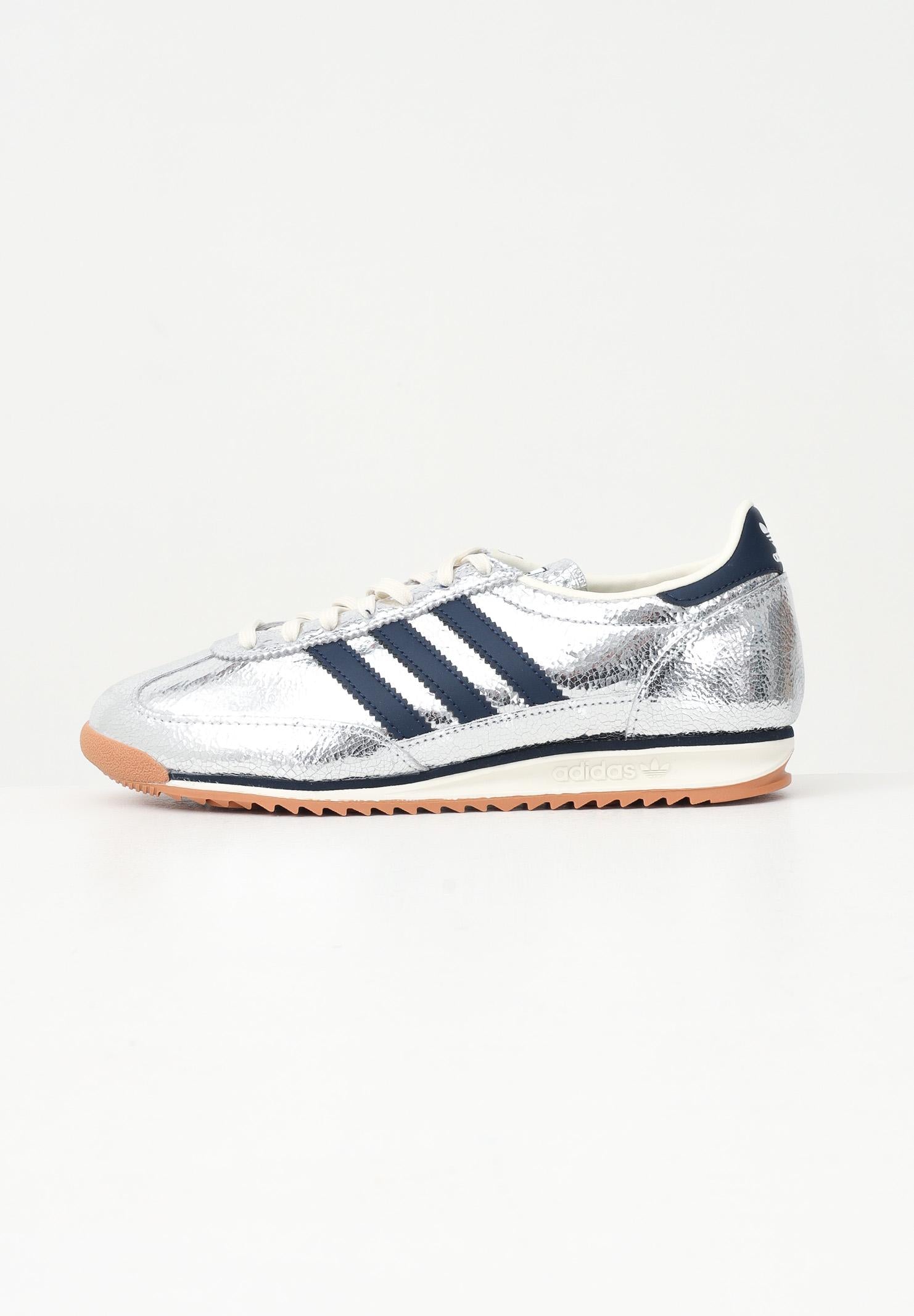 ADIDAS ORIGINALS Sneakers SL 72 OG argento e blu da donna JH8654 . ADIDAS ORIGINALS