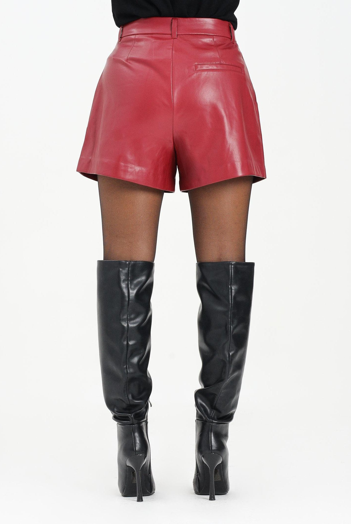 ONLY Shorts in ecopelle bordeaux da donna 15351265 Cabernet ONLY