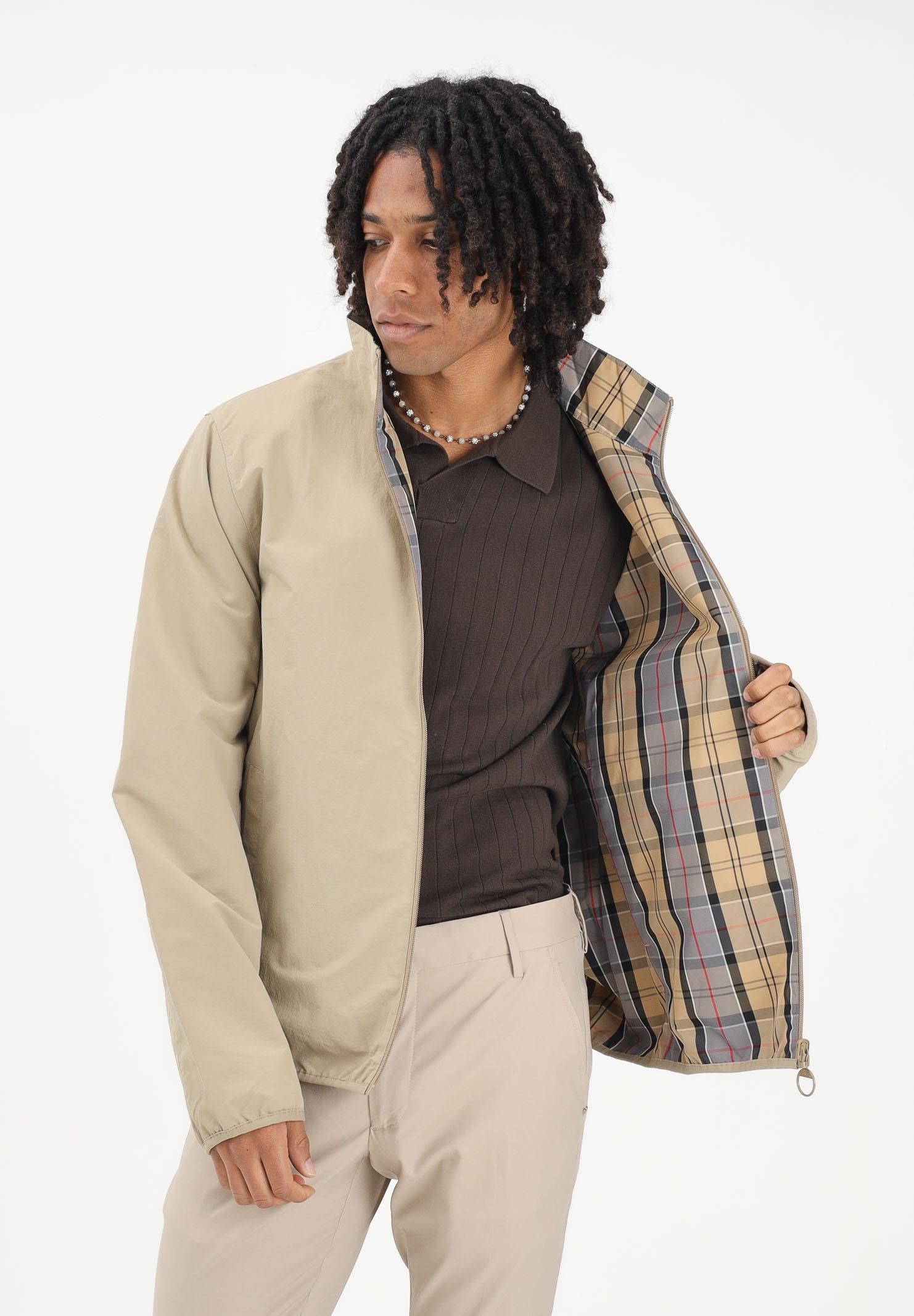 BARBOUR Giacca a vento reversibile Korbel beige da uomo 261-MSP0188 ST71 BARBOUR