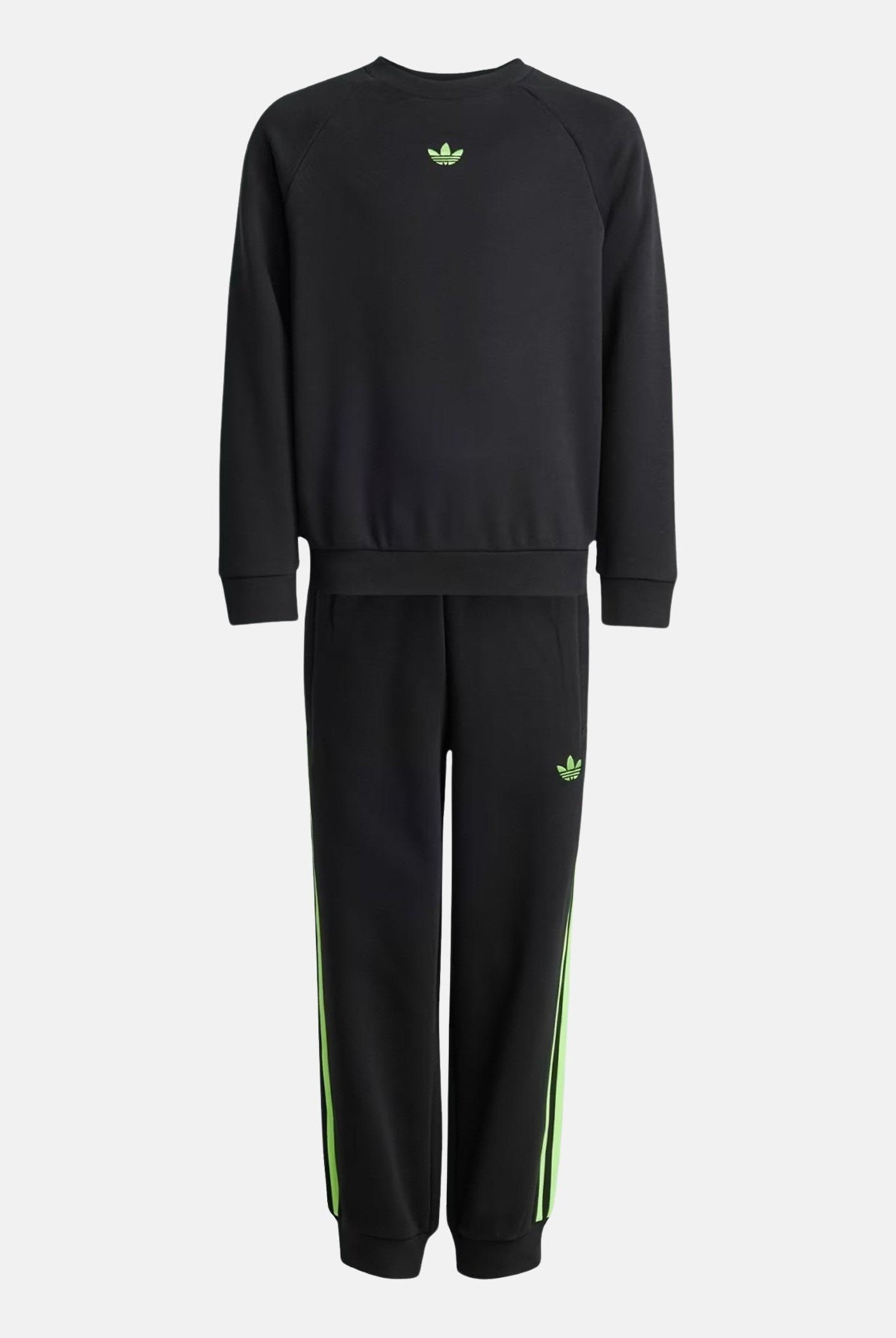 ADIDAS ORIGINALS CREW SET tuta nera per bambino e bambina. JX0546  ADIDAS ORIGINALS