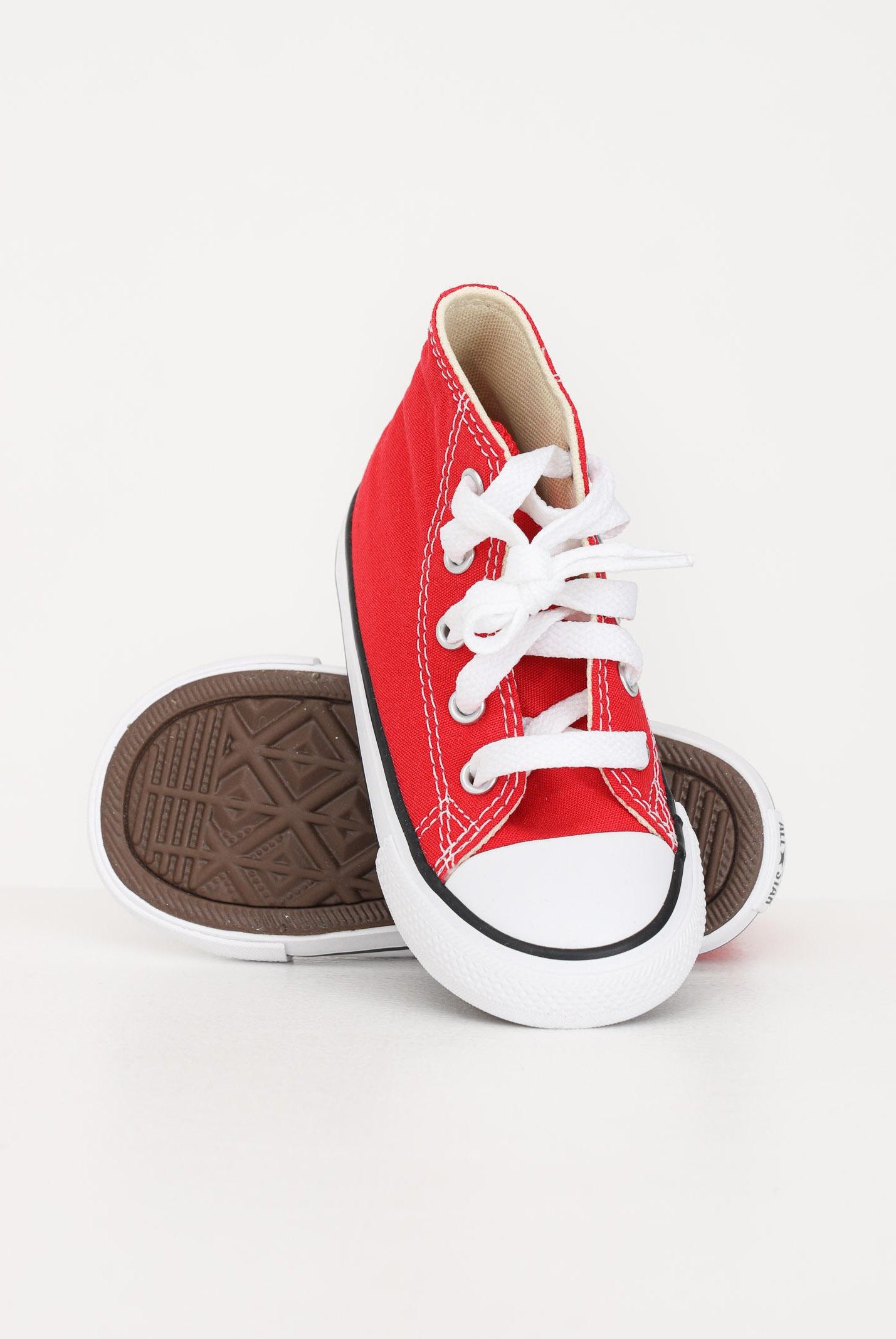 CONVERSE Sneakers Chuck Taylor All Star Classic rosse da neonato 7J232C . CONVERSE