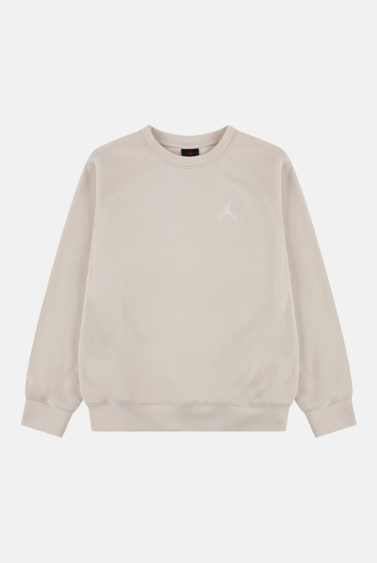 JORDAN Felpa girocollo Jordan Brooklyn Fleece beige per bambino e bambina 45F114 XAE JORDAN