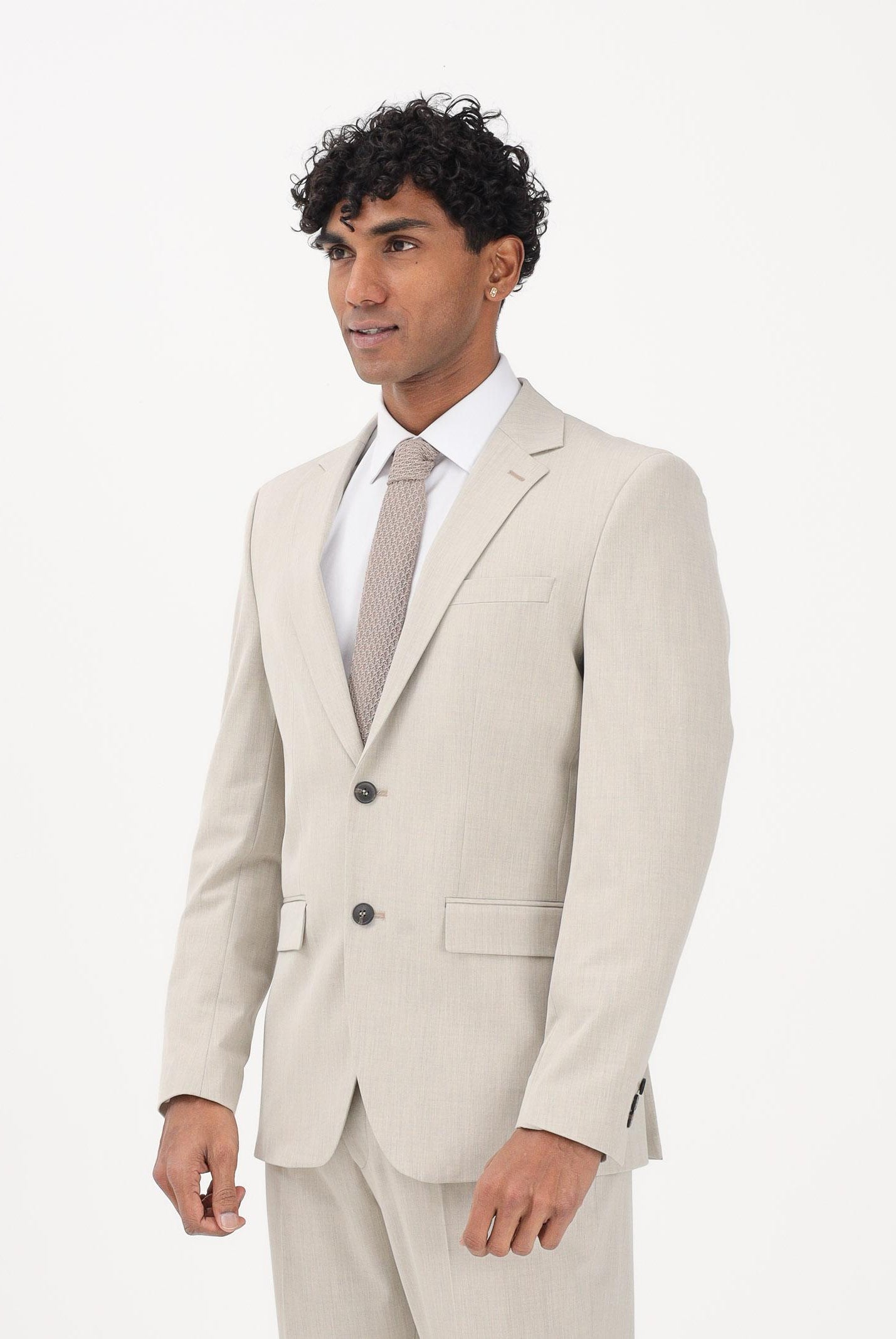 SELECTED HOMME Giacca monopetto beige da uomo 16087824 OA SELECTED HOMME