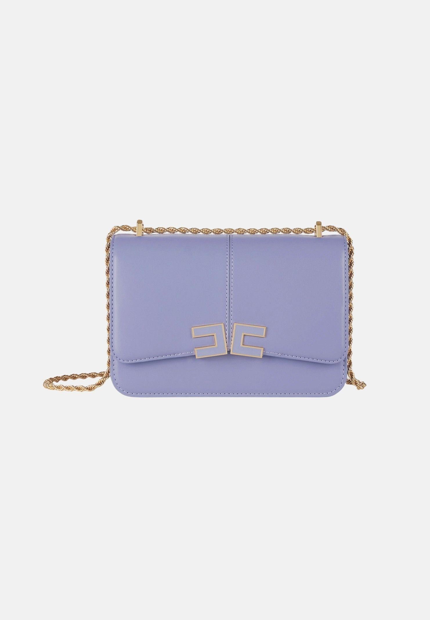 ELISABETTA FRANCHI Borsa a tracolla lilla da donna con logo BS91A61E2 EV7 ELISABETTA FRANCHI