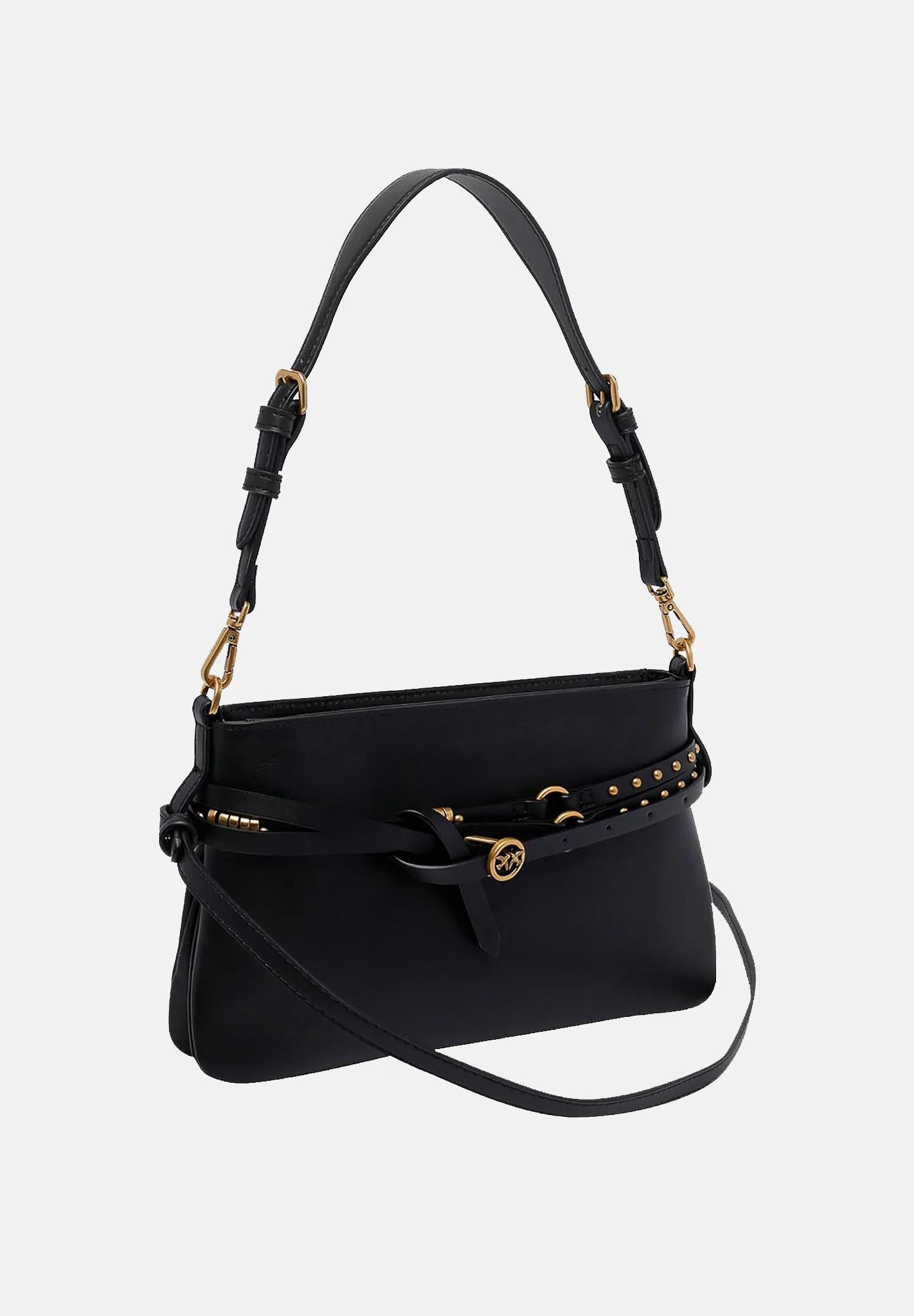 PINKO Borsa a spalla Belt Bag nera da donna 106177A0QO Z99Q PINKO