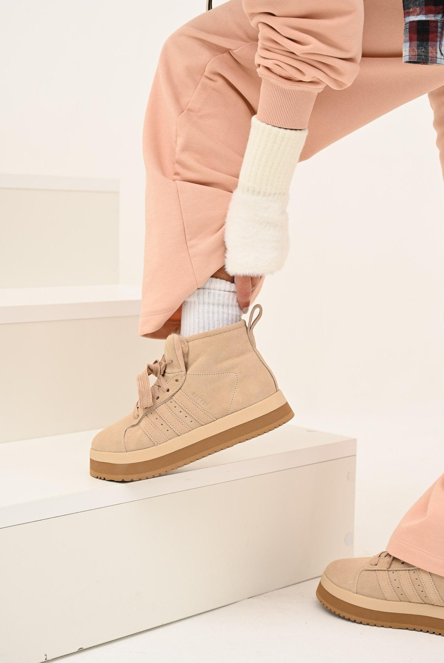 ADIDAS ORIGINALS Sneakers Campus 00s Winter Mid beige da donna JR3735 ADIDAS ORIGINALS