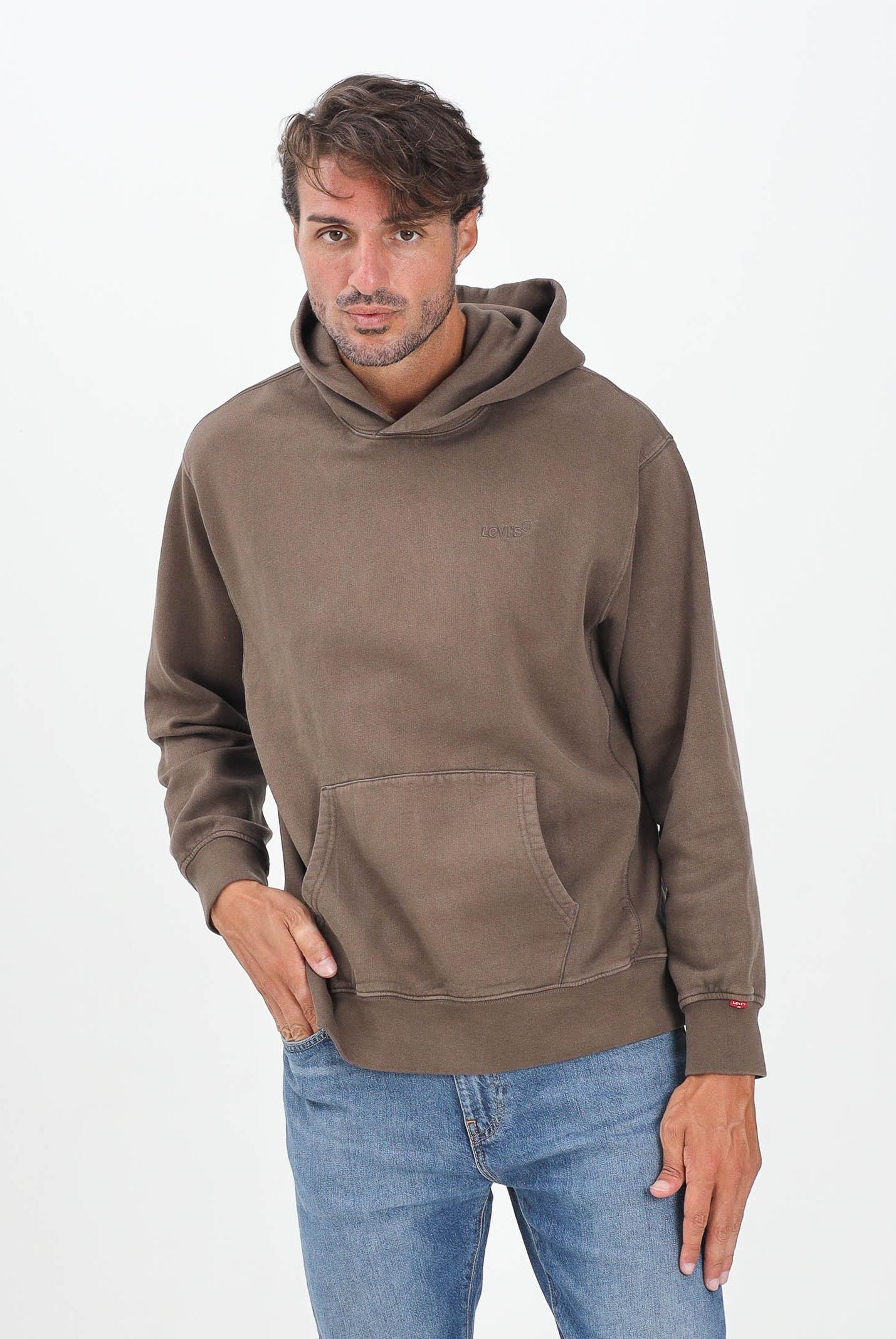 LEVI'S® Felpa con cappuccio Authentic marrone da uomo A8435-0033 . LEVI'S®