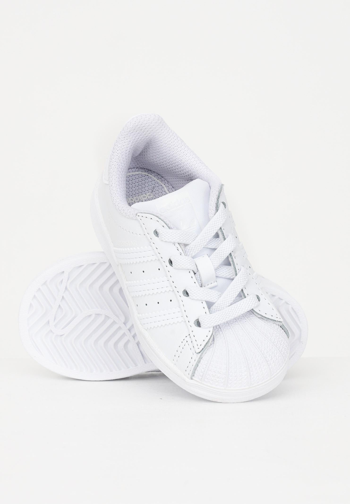 ADIDAS ORIGINALS Sneakers Superstar bianche da neonato EF5397 . ADIDAS ORIGINALS