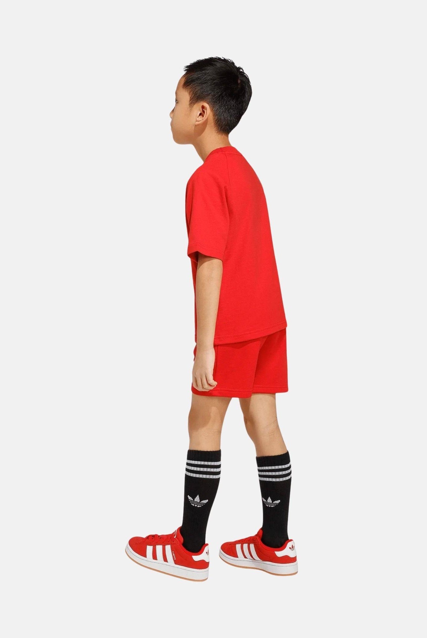 ADIDAS ORIGINALS Completino TREFOIL LOOSE rosso per bambino e bambina KD5762 . ADIDAS ORIGINALS