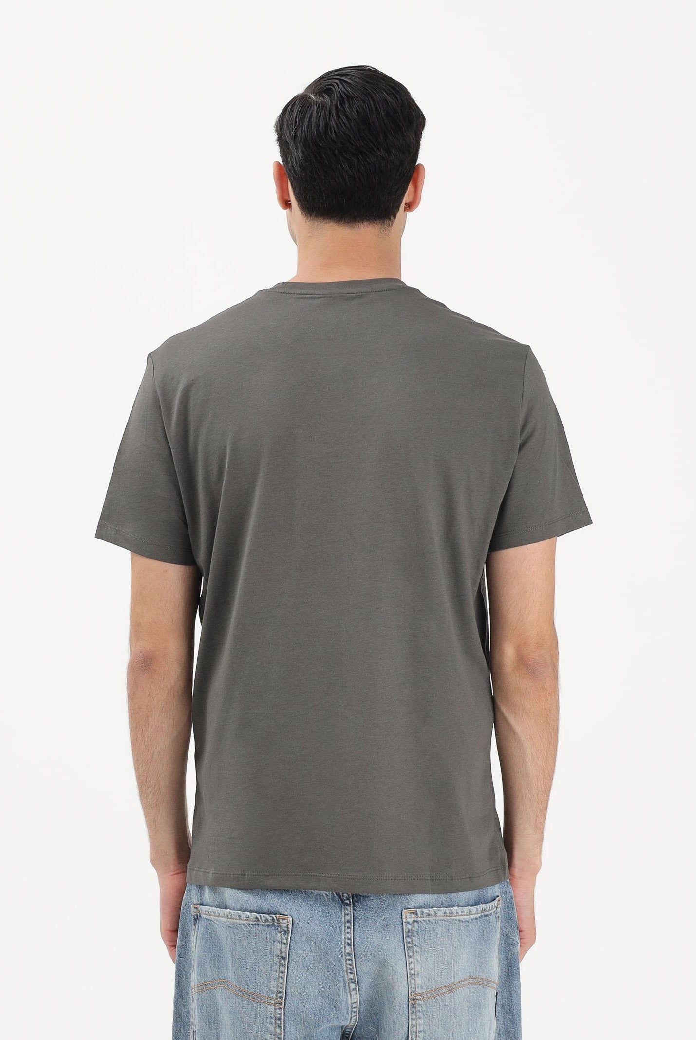 ARMANI EXCHANGE T-shirt a manica corta verde militare da uomo con logo XM002785AF10358 U8144 ARMANI EXCHANGE