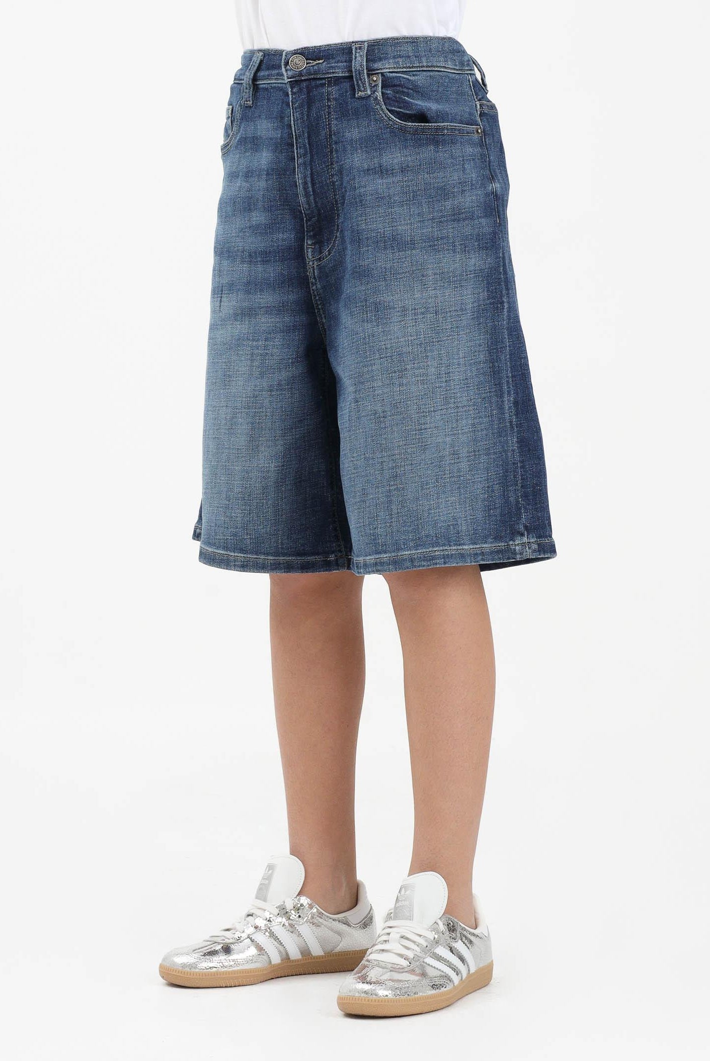 DIESEL Bermuda in denim medio per donna, ragazzi e bambini J02548KXBSC K01 DIESEL
