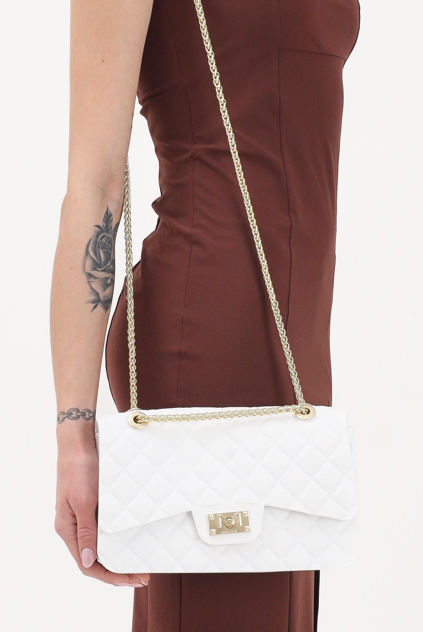 MARC ELLIS Borsa a tracolla Flat Falcon M bianca da donna FLAT-FALCON-M26 MIMAGO MARC ELLIS