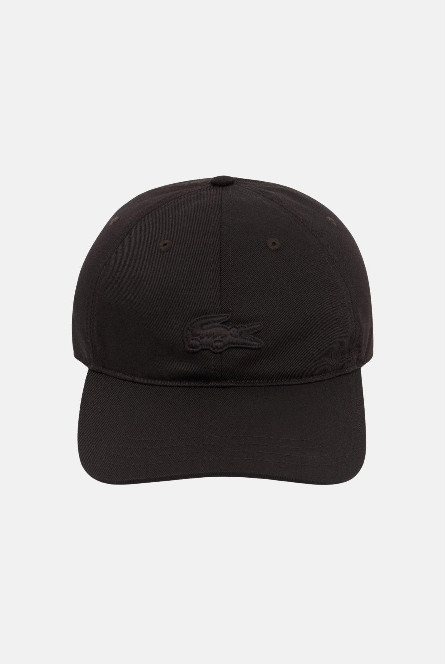 LACOSTE Cappello con visiera nero per uomo e donna con stemma RK1910 3LA LACOSTE