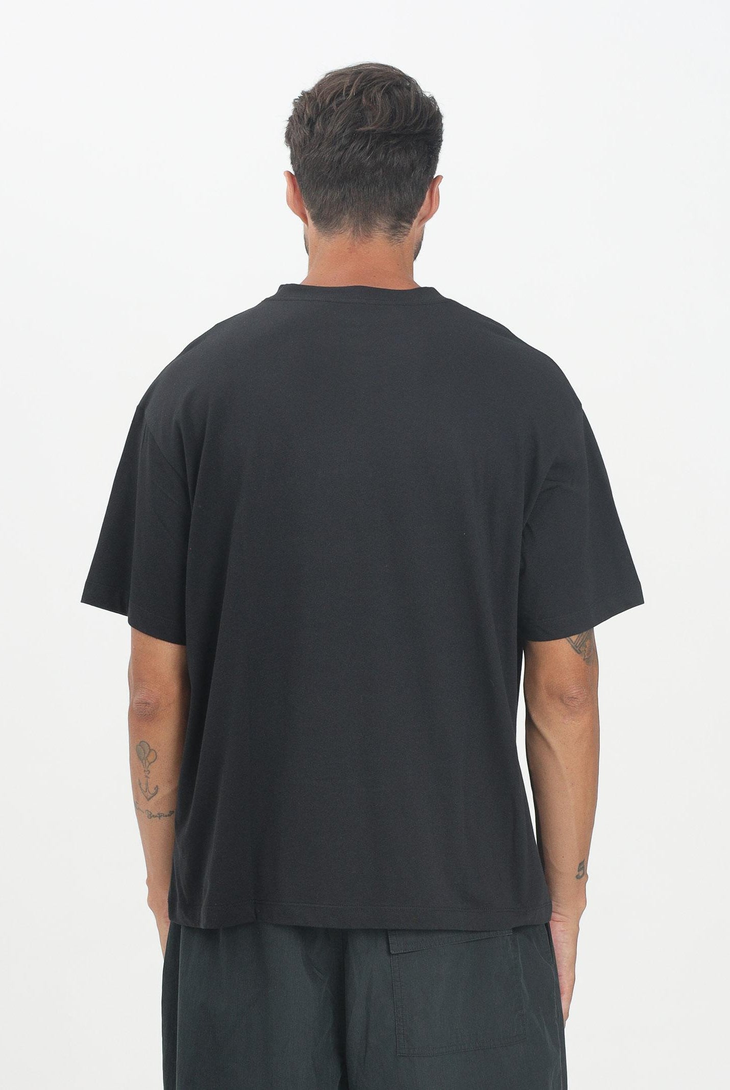 CALVIN KLEIN JEANS T-shirt a manica corta nera da uomo con logo LV04RC856GUB1  CALVIN KLEIN JEANS