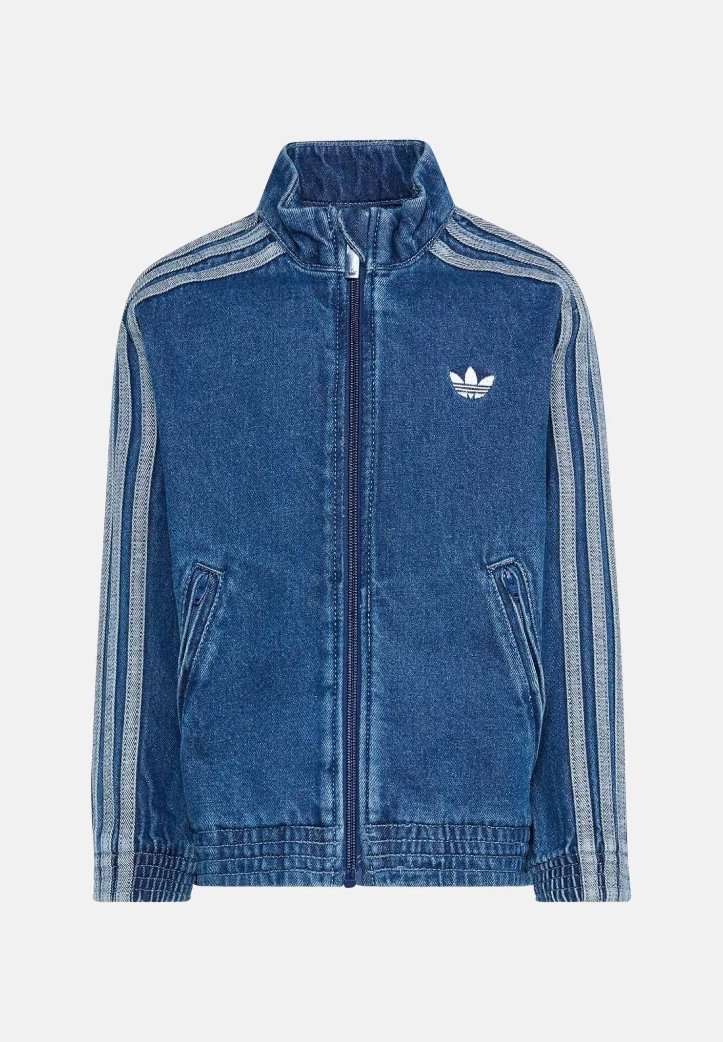 ADIDAS ORIGINALS Giacca Firebird in denim blu per bambino e bambina KD5801 . ADIDAS ORIGINALS