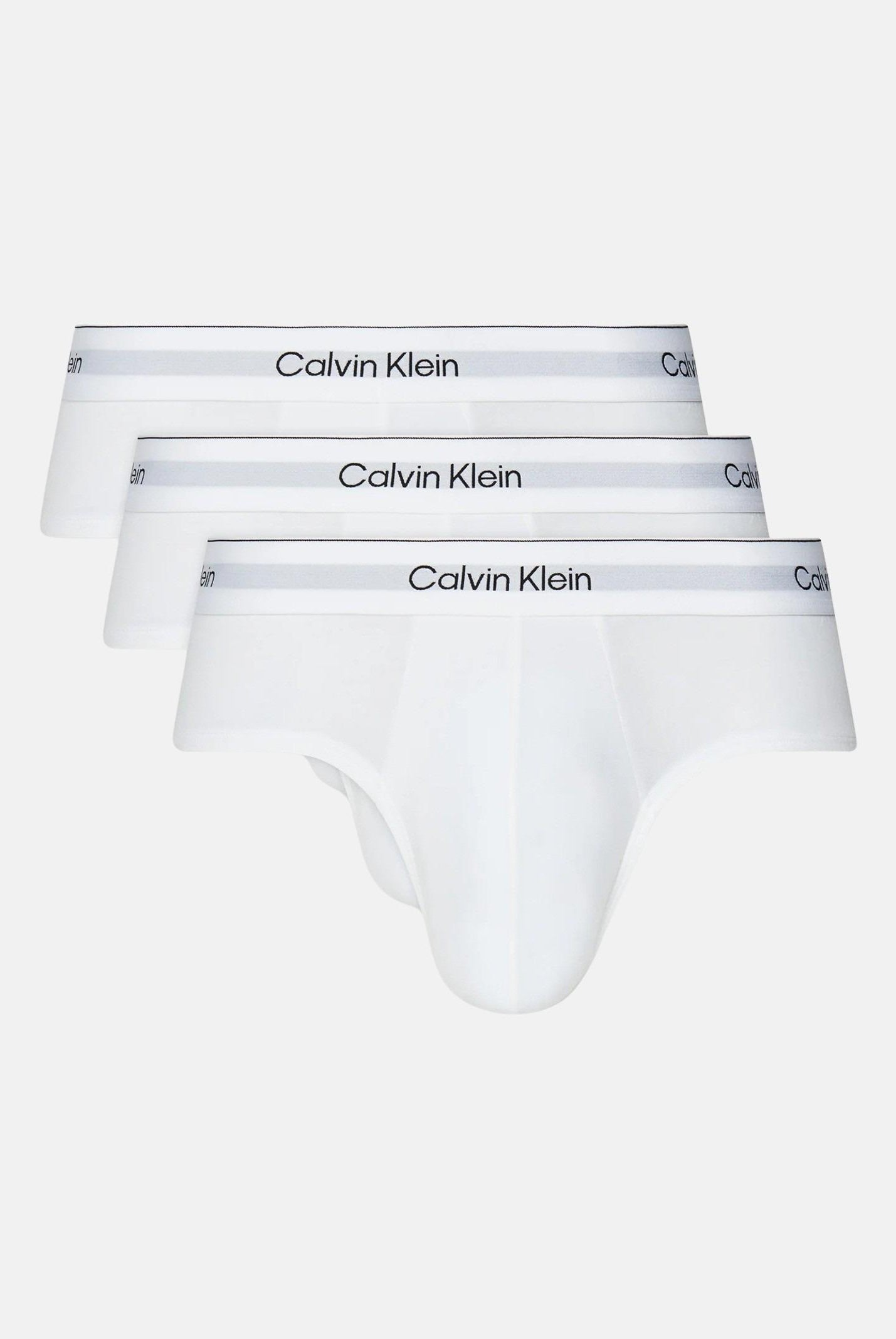 CALVIN KLEIN Slip (3 paia) bianchi da uomo con logo LV00NB4388 100 CALVIN KLEIN