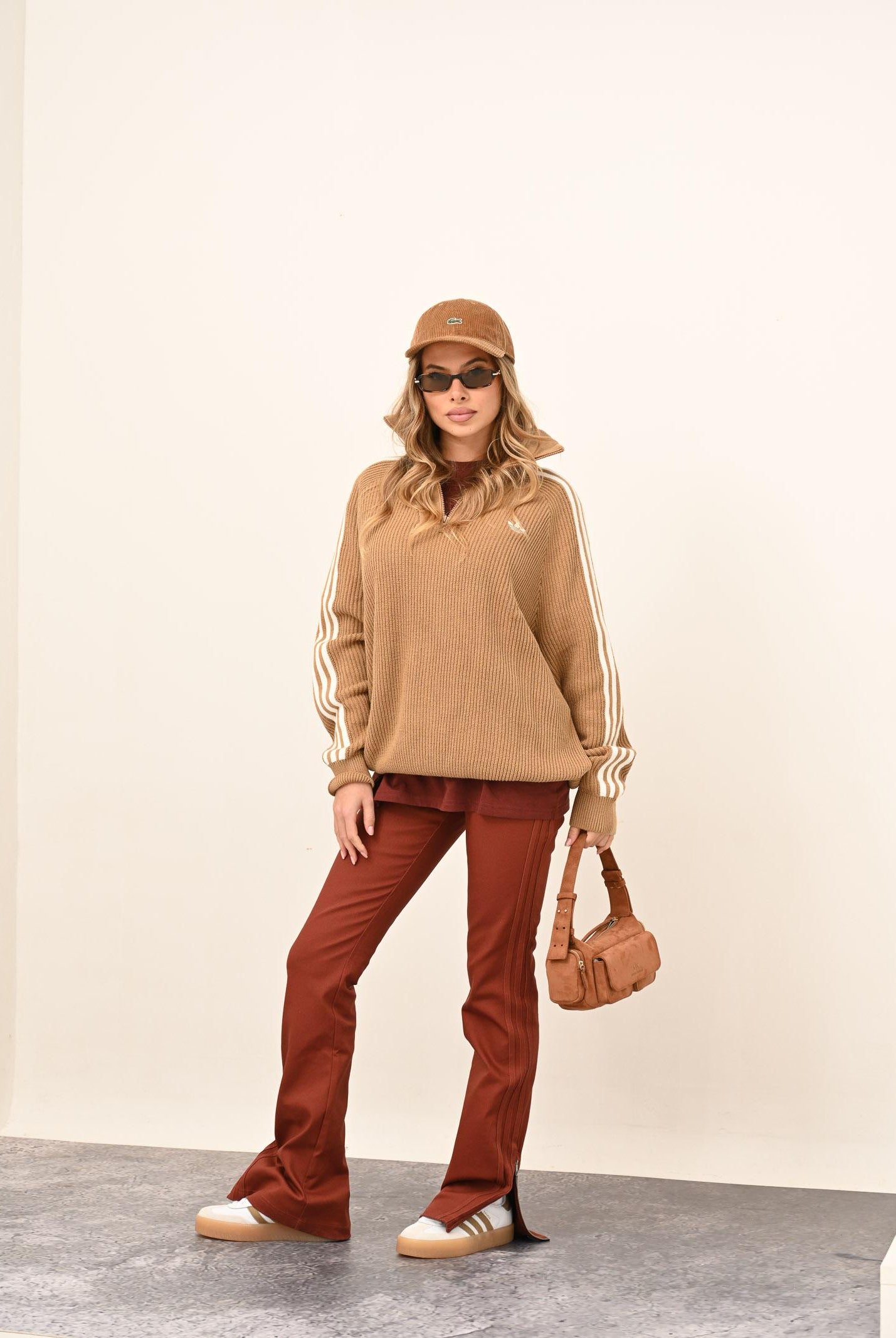 ADIDAS ORIGINALS Pantalone Premium Essentials color terracotta da donna JY2919 . ADIDAS ORIGINALS