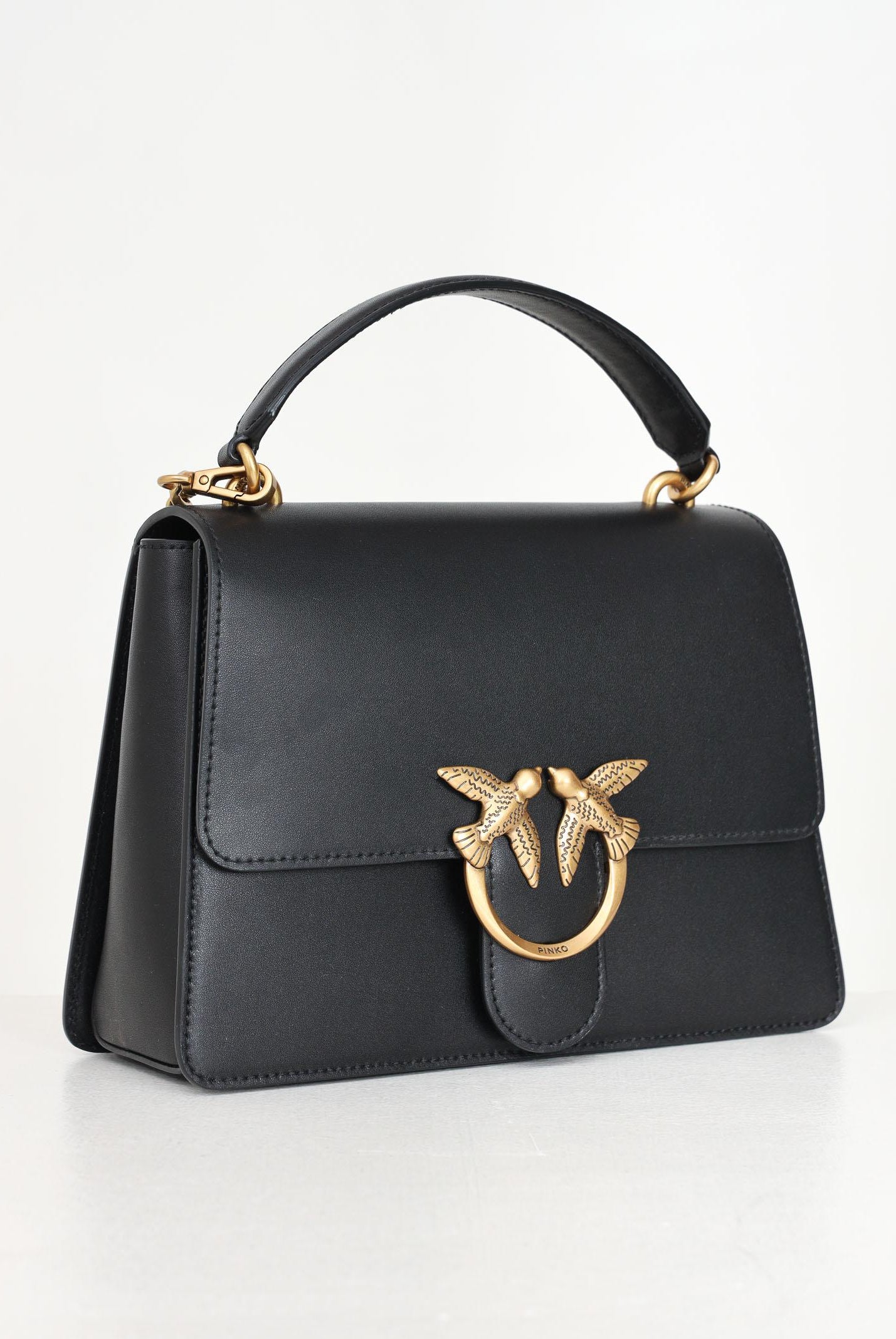 PINKO Borsa a mano Love Bag Top Handle Light nera da donna 100066A0F1 Z99Q PINKO