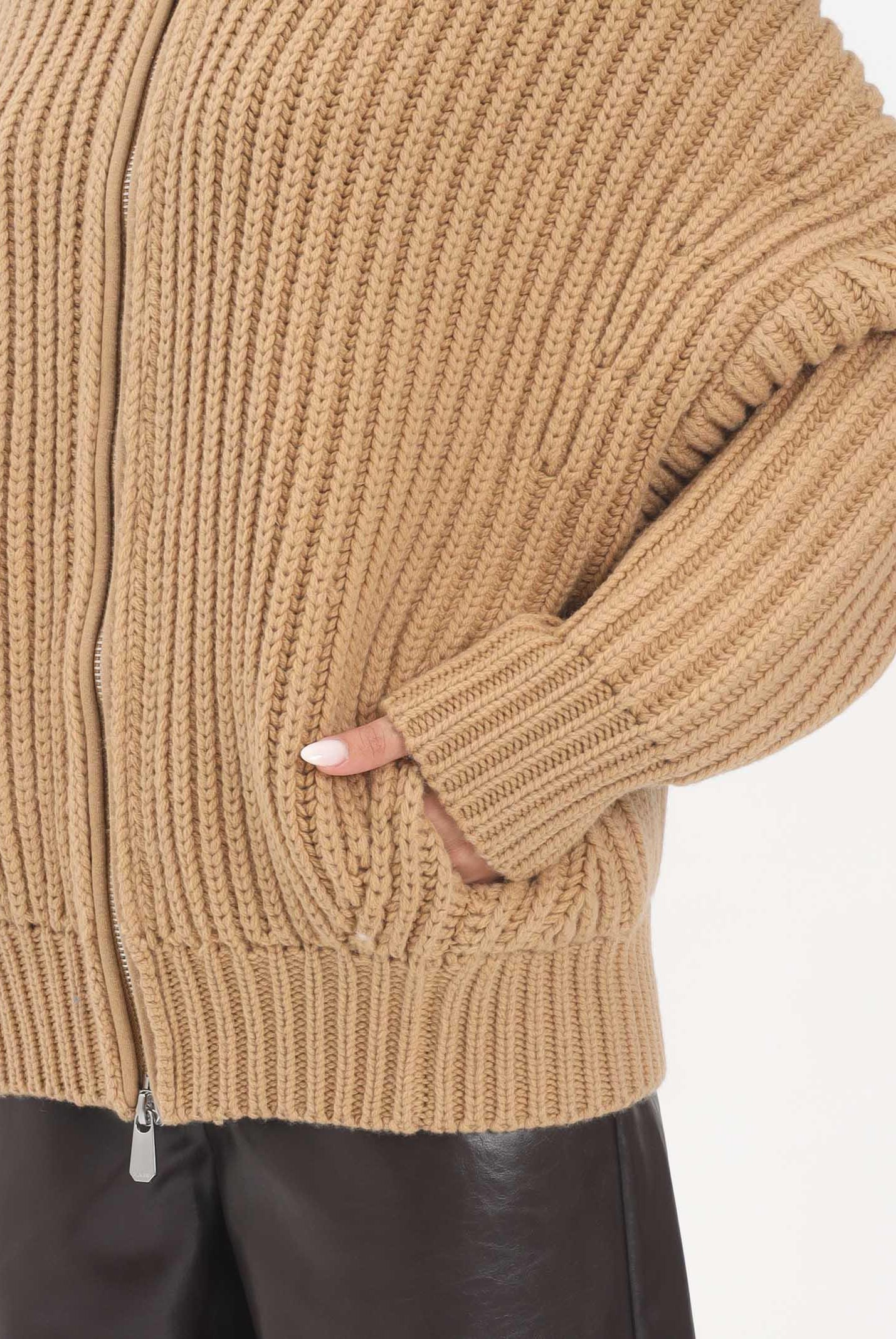 PINKO Cardigan corto beige da donna 105637A2TQ C65 PINKO