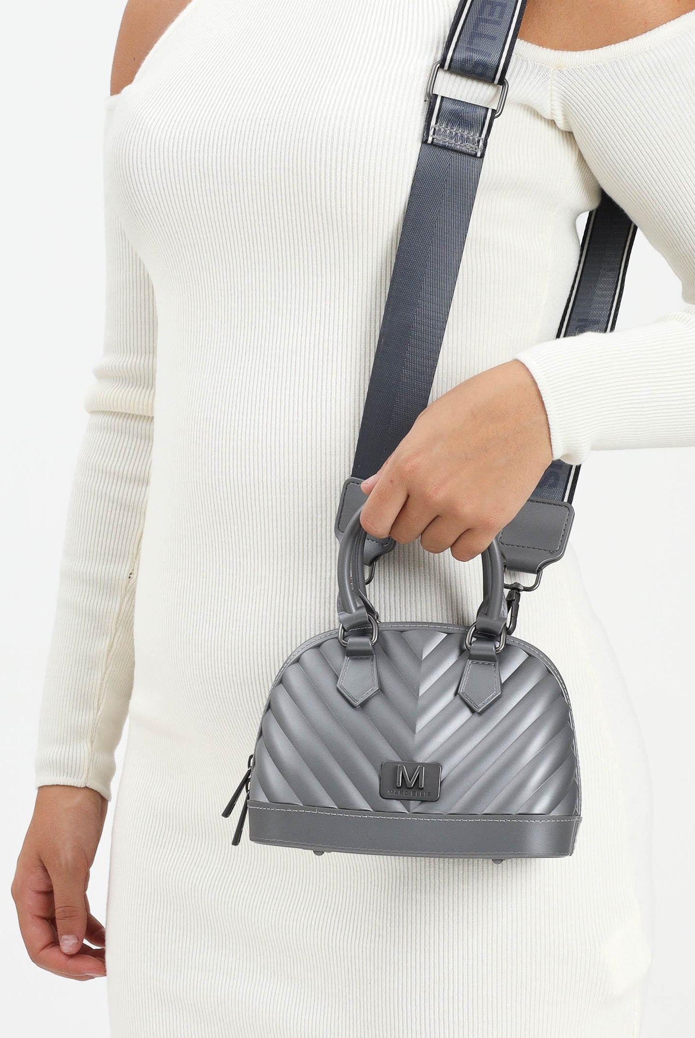 MARC ELLIS Borsa a mano Flat Maya25 grigia da donna FLAT-MAYA25 GUMEBR MARC ELLIS