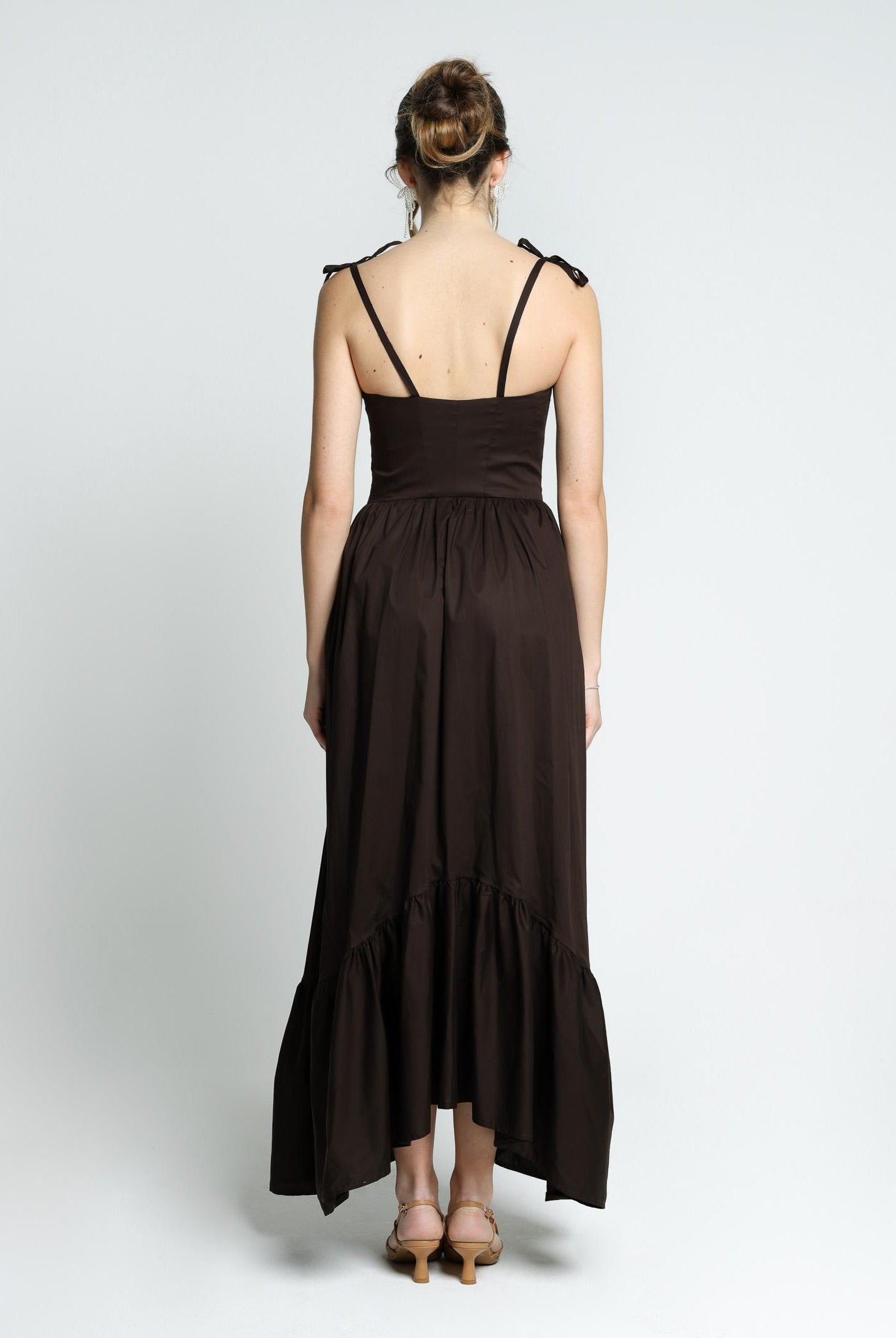 SANTAS Abito lungo DELIZIA marrone da donna PV2505 MARRONE SANTAS