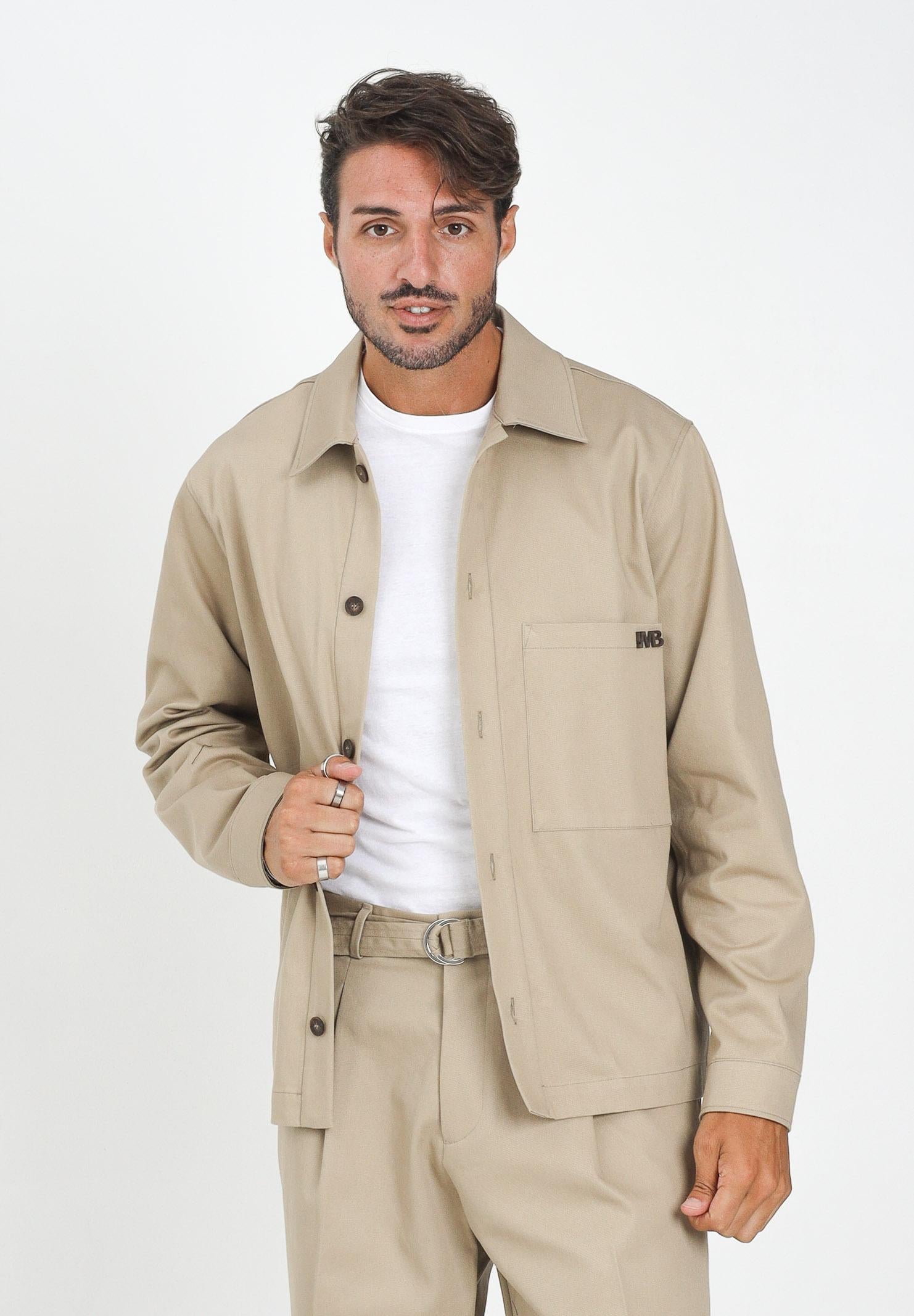 I'M BRIAN Camicia beige da uomo CA3444 0025 I'M BRIAN