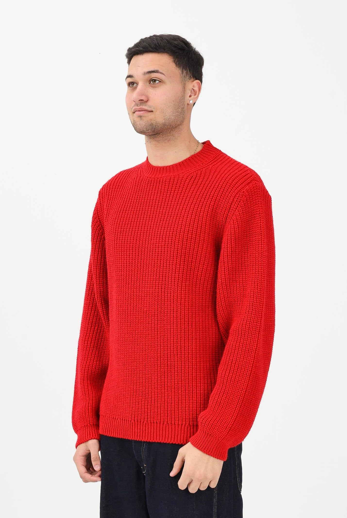 I'M BRIAN Maglione girocollo rosso da uomo MA3023 RO I'M BRIAN