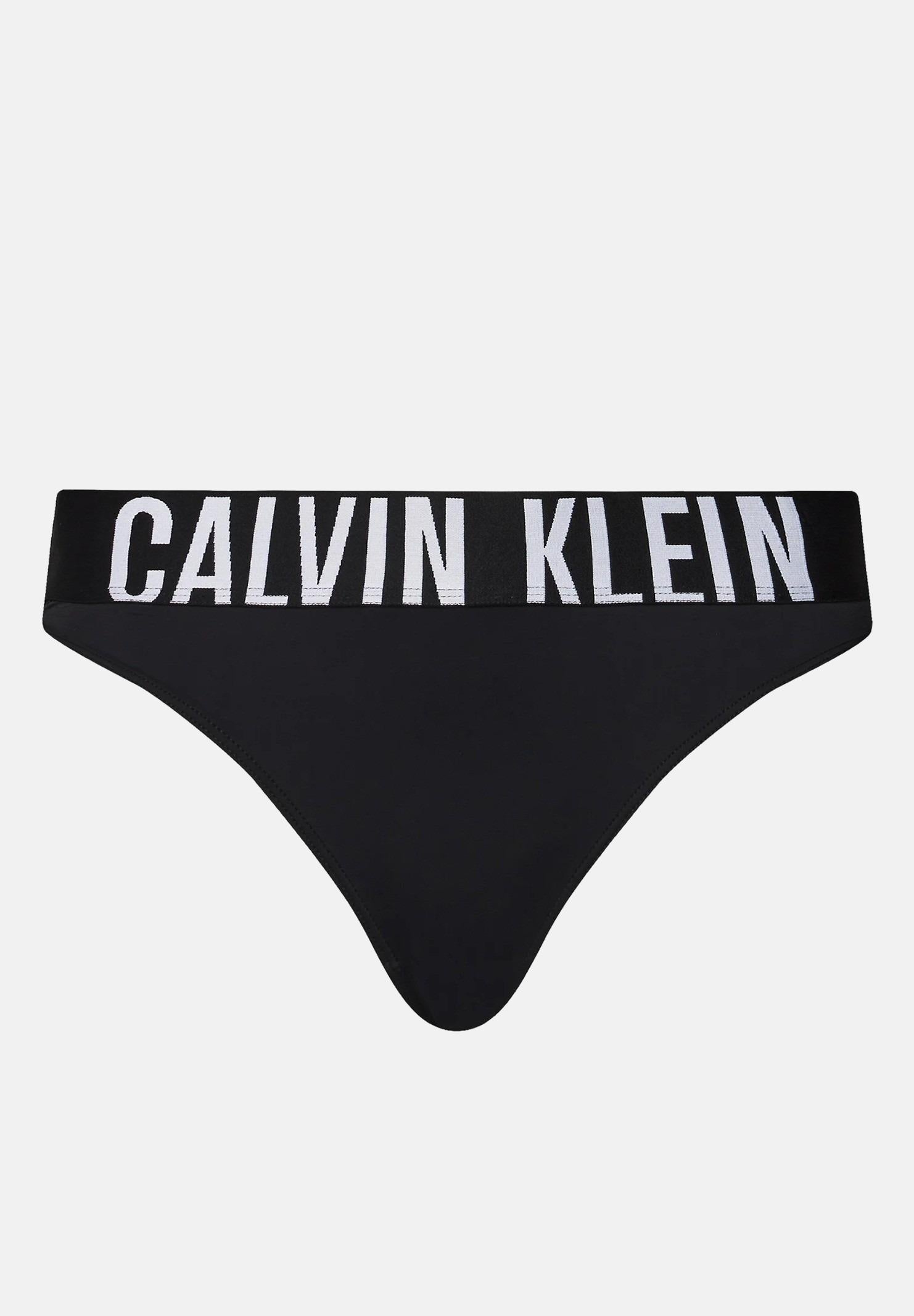 CALVIN KLEIN Slip nero da donna con logo 000QF7792E UB1 CALVIN KLEIN