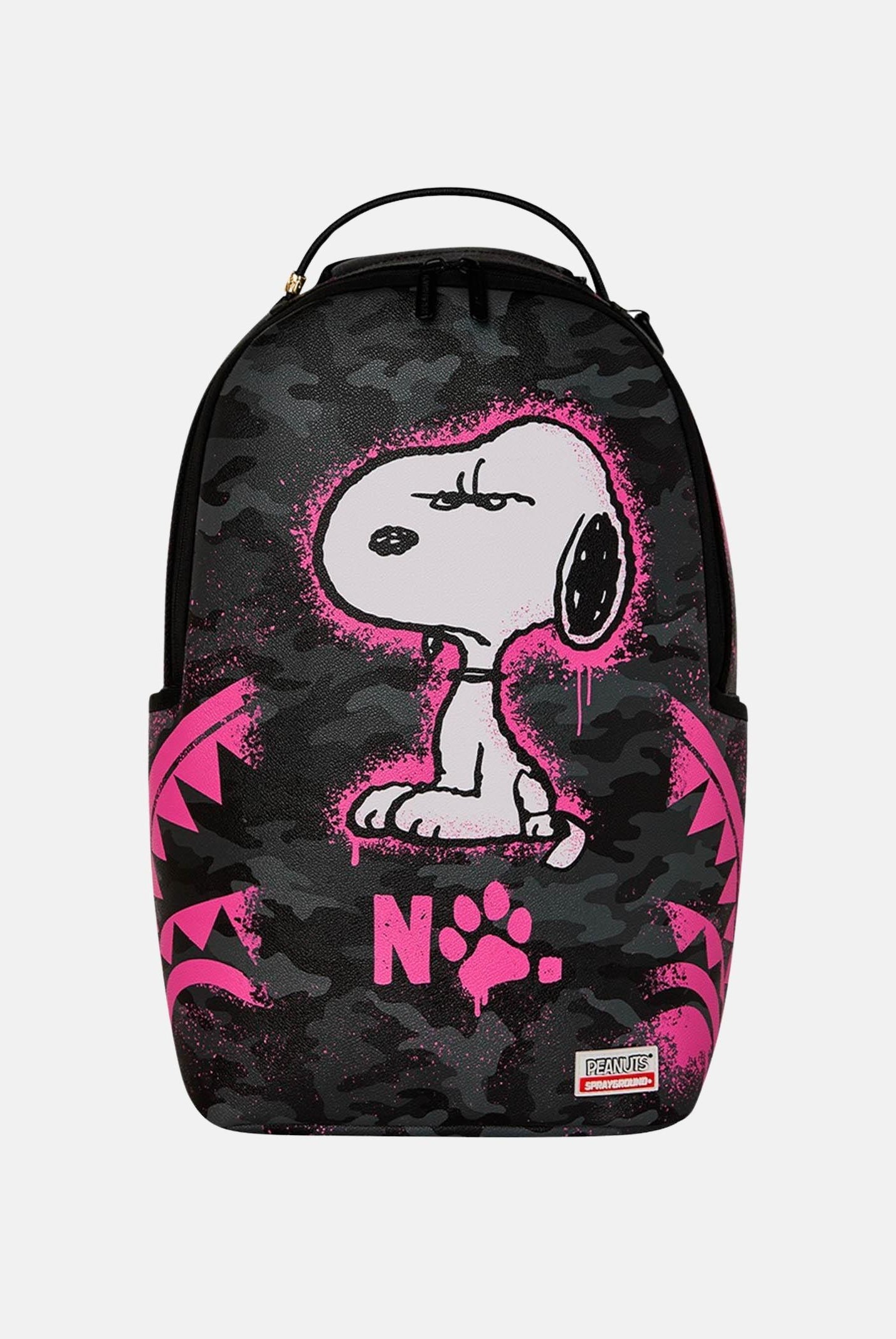 SPRAYGROUND Zaino SNOOPY PINK STENCIL DLXSV nero da donna 910B8781NSZ . SPRAYGROUND