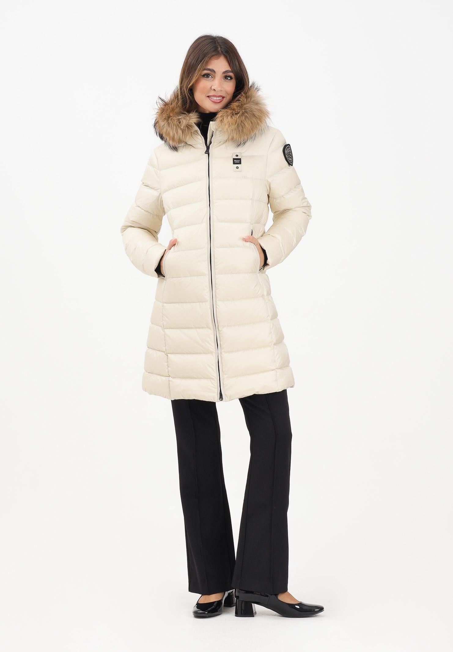 BLAUER Piumino lungo KRISTIN panna da donna 25WBLDK03103-006047 907GG BLAUER