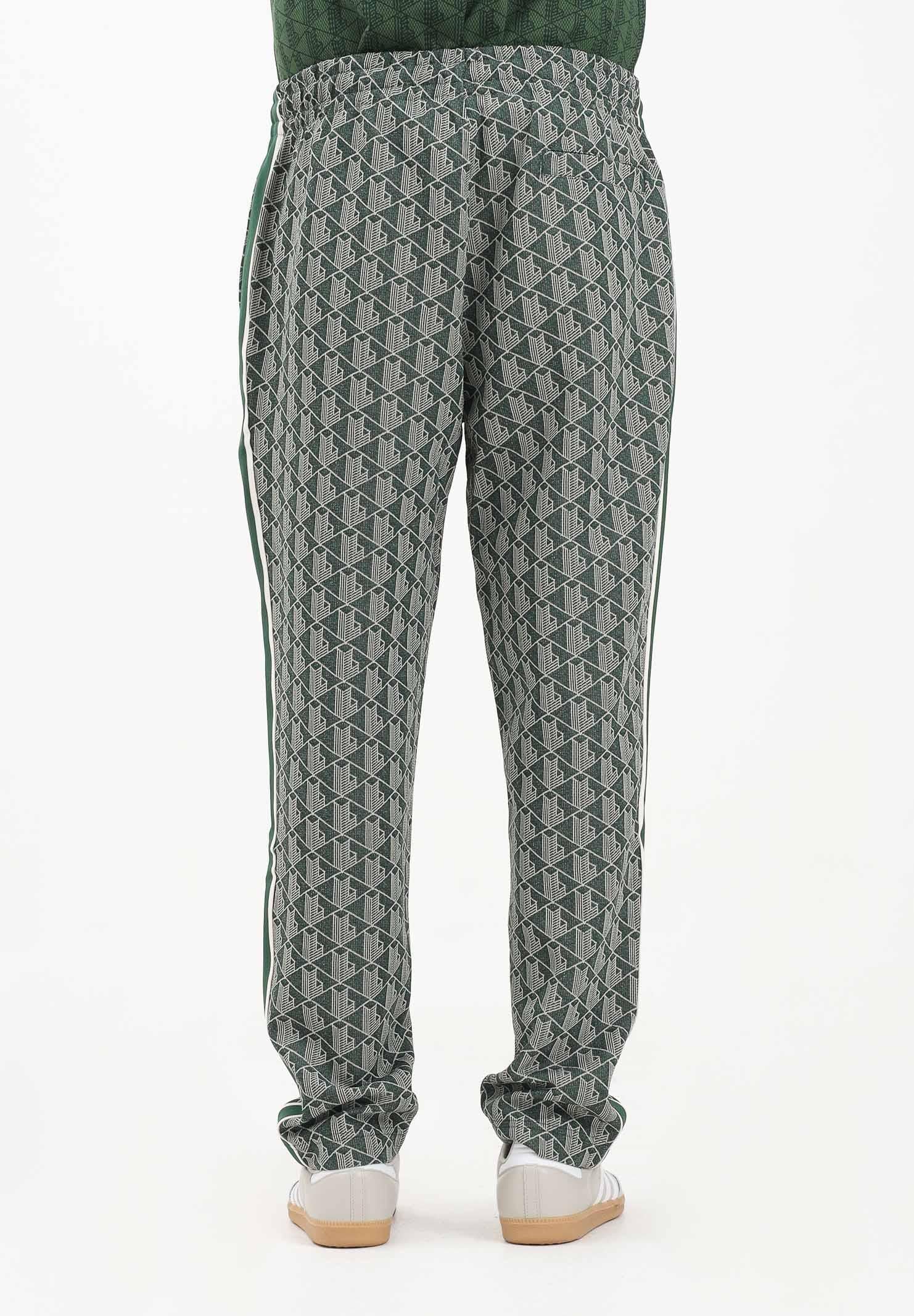 LACOSTE Pantalone sportivo verde da uomo con monogramma Paris XH1440 D1R LACOSTE