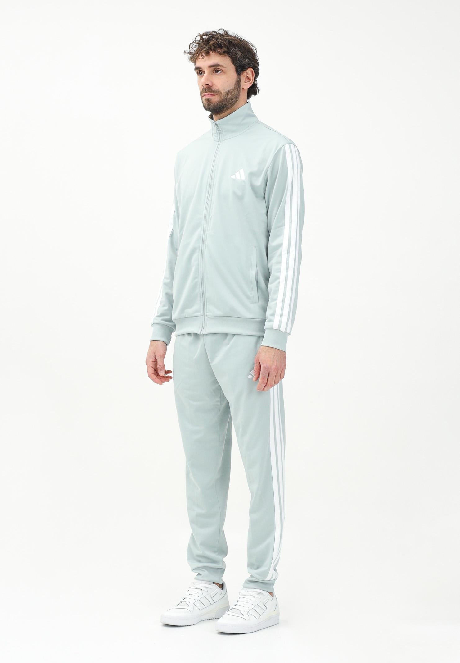 ADIDAS PERFORMANCE Tuta Sportswear Basic 3-Stripes Tricot grigia da uomo JC9208 ADIDAS PERFORMANCE