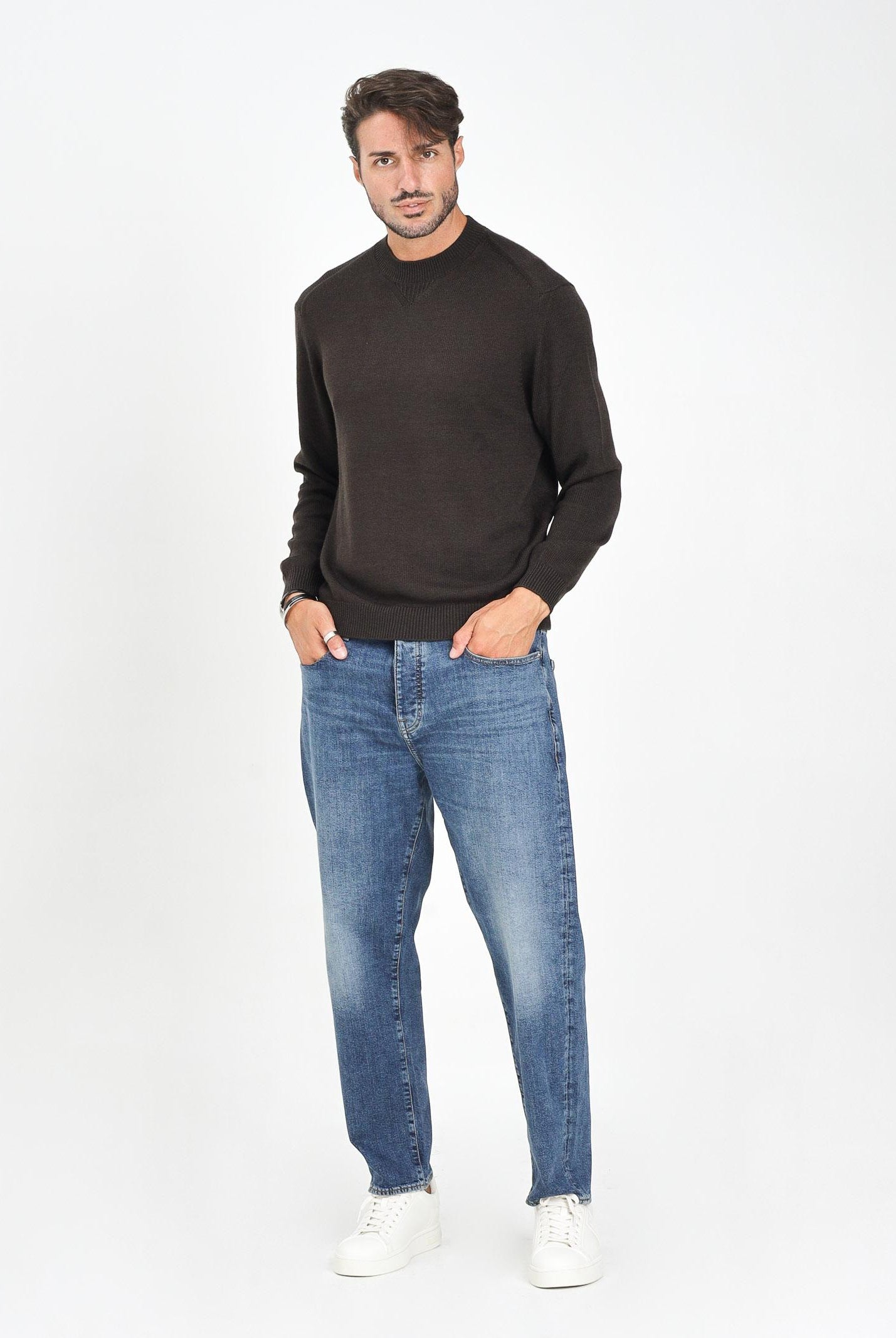 ARMANI EXCHANGE Jeans in denim blu medio da uomo XM000072AF18811 MB002 ARMANI EXCHANGE