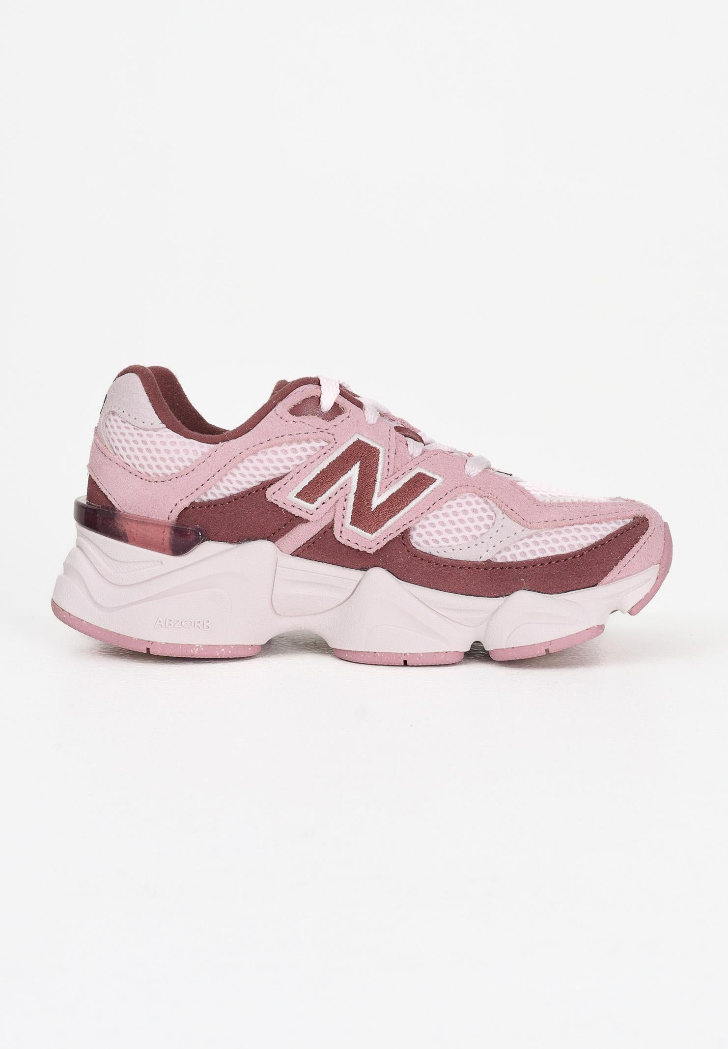 NEW BALANCE Sneakers 9060 LACE rosa e bordeaux da bambina PC9060EP NEW BALANCE