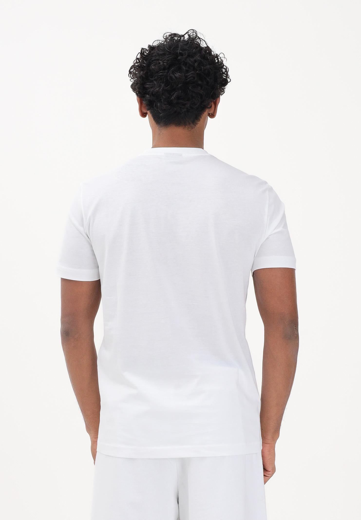 EA7 T-shirt a manica corta bianca da uomo con stampa logo 7M001412AF22264 U0002 EA7