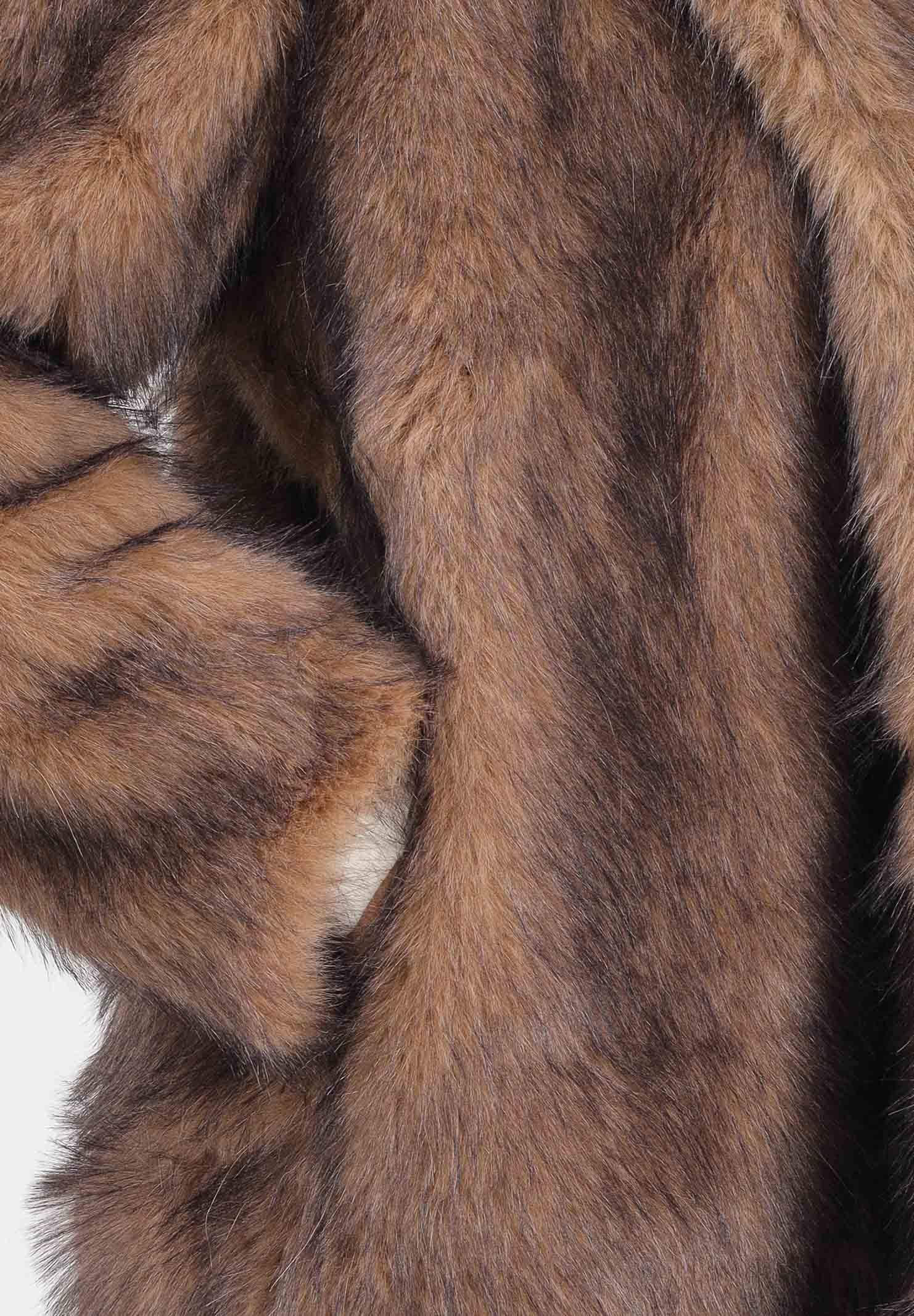 ONLY Pelliccia lunga marrone da donna 15352794 Tannin ONLY