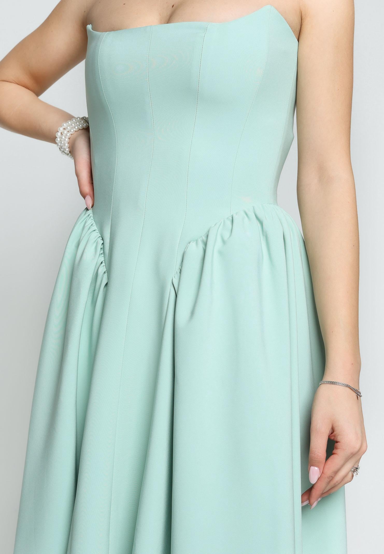 SANTAS Abito midi MARSHMALLOW verde menta da donna PV2509 VERDE SANTAS