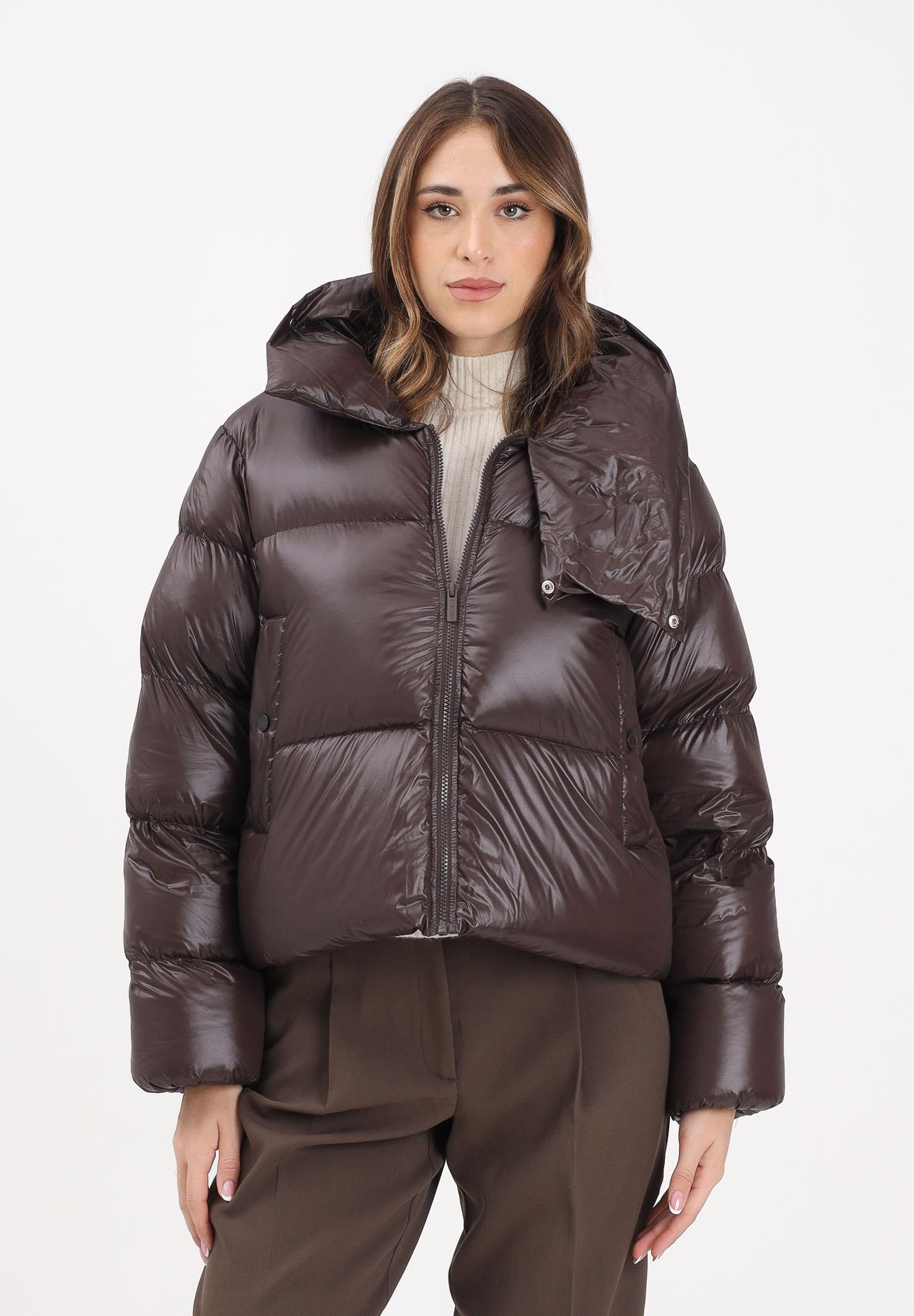 VICOLO Piumino marrone da donna TF0082 FU69 VICOLO