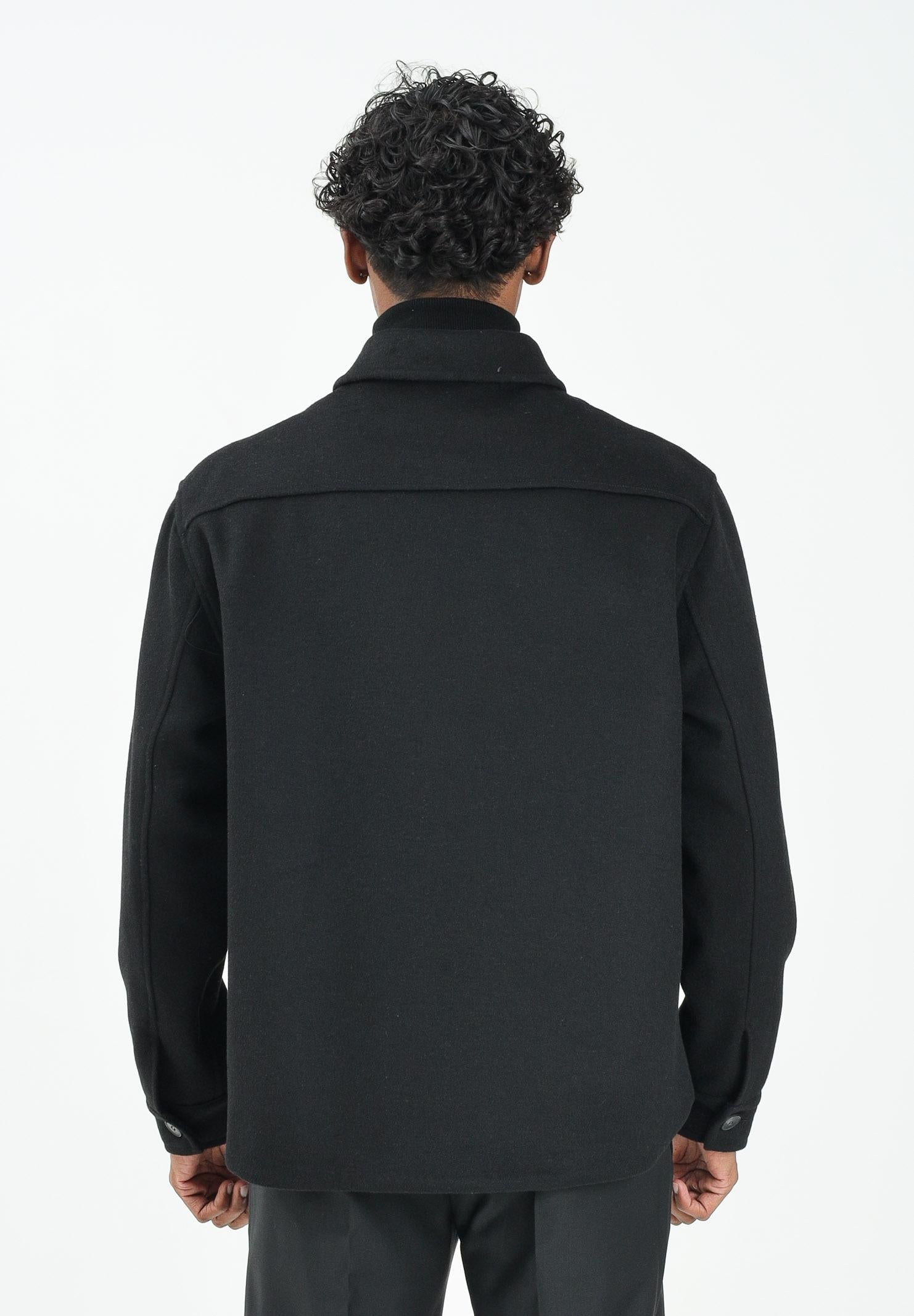 YES LONDON Cappotto corto nero da uomo XG5246 NE YES LONDON