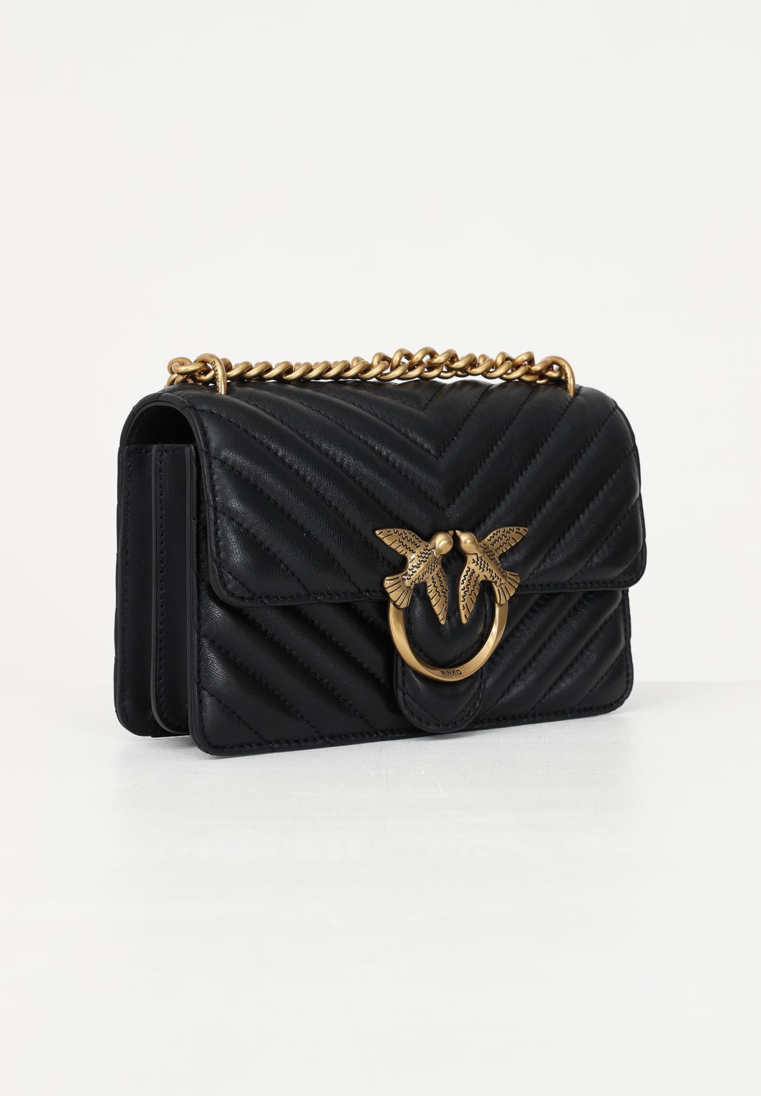 PINKO Borsa a tracolla Mini Love Bag One nera da donna 100074A0GK Z99Q PINKO