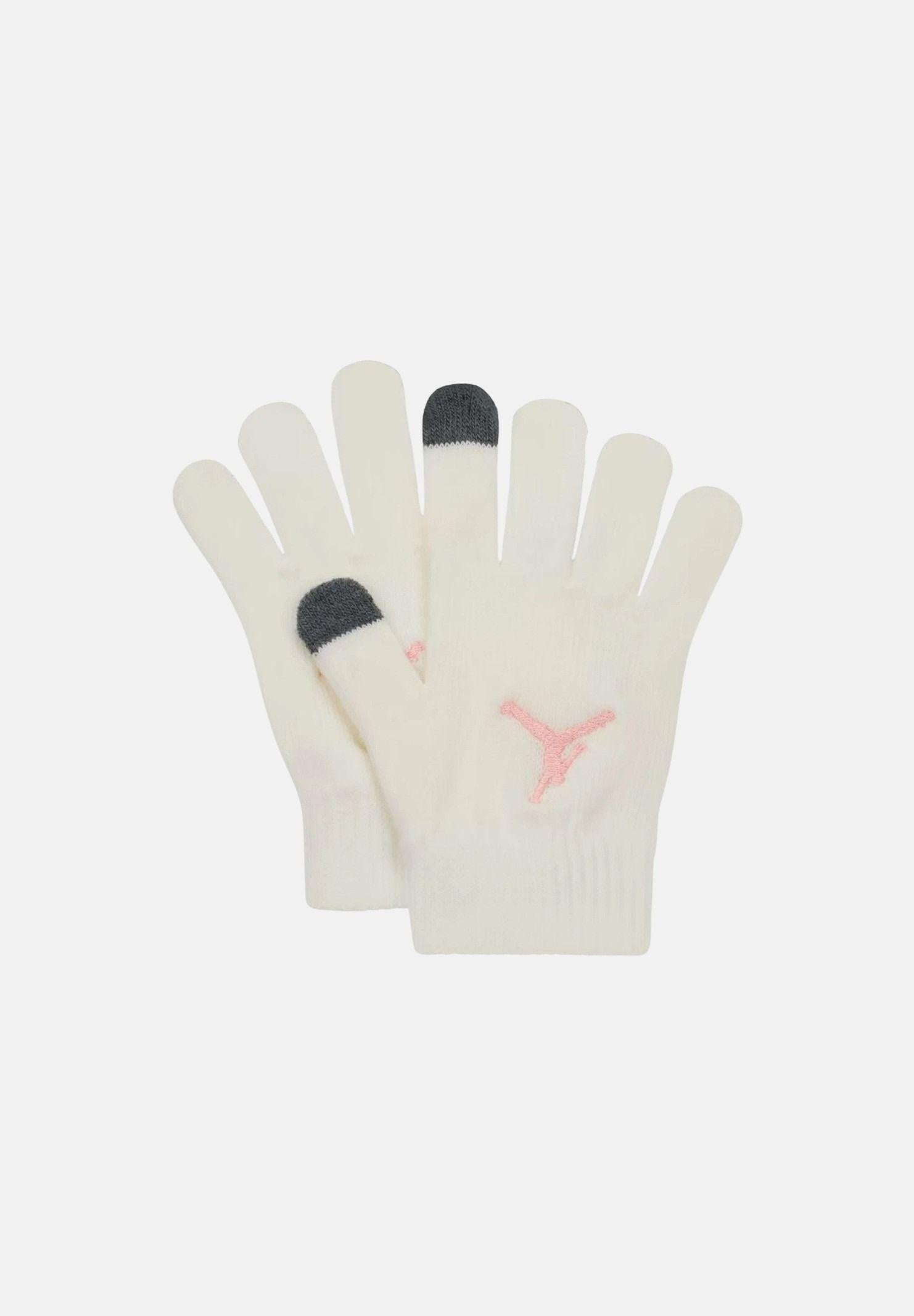 JORDAN Set regalo composto da cappello e guanti panna e rosa da bambina 9A0869 782 JORDAN