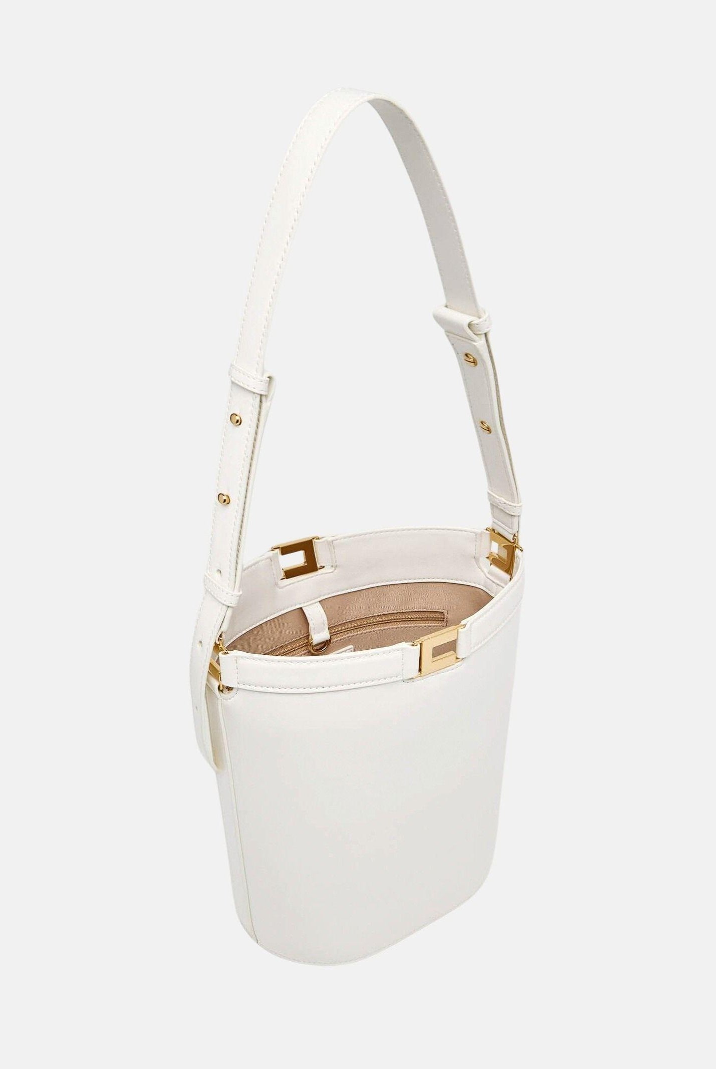 ELISABETTA FRANCHI Borsa a secchiello burro da donna BS16A61E2 193 ELISABETTA FRANCHI