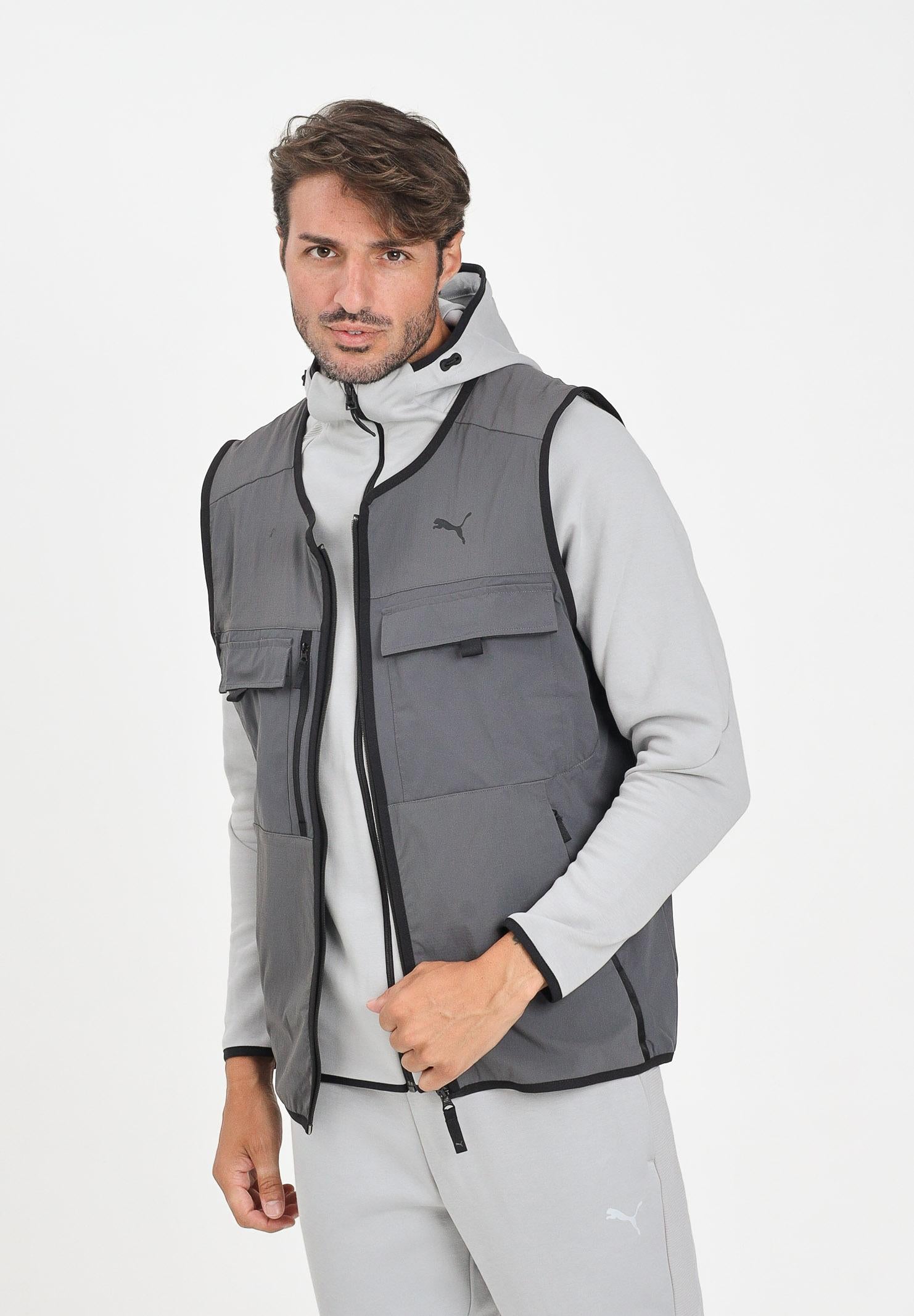 PUMA Smanicato PUMATECH grigio da uomo 629916 44 PUMA