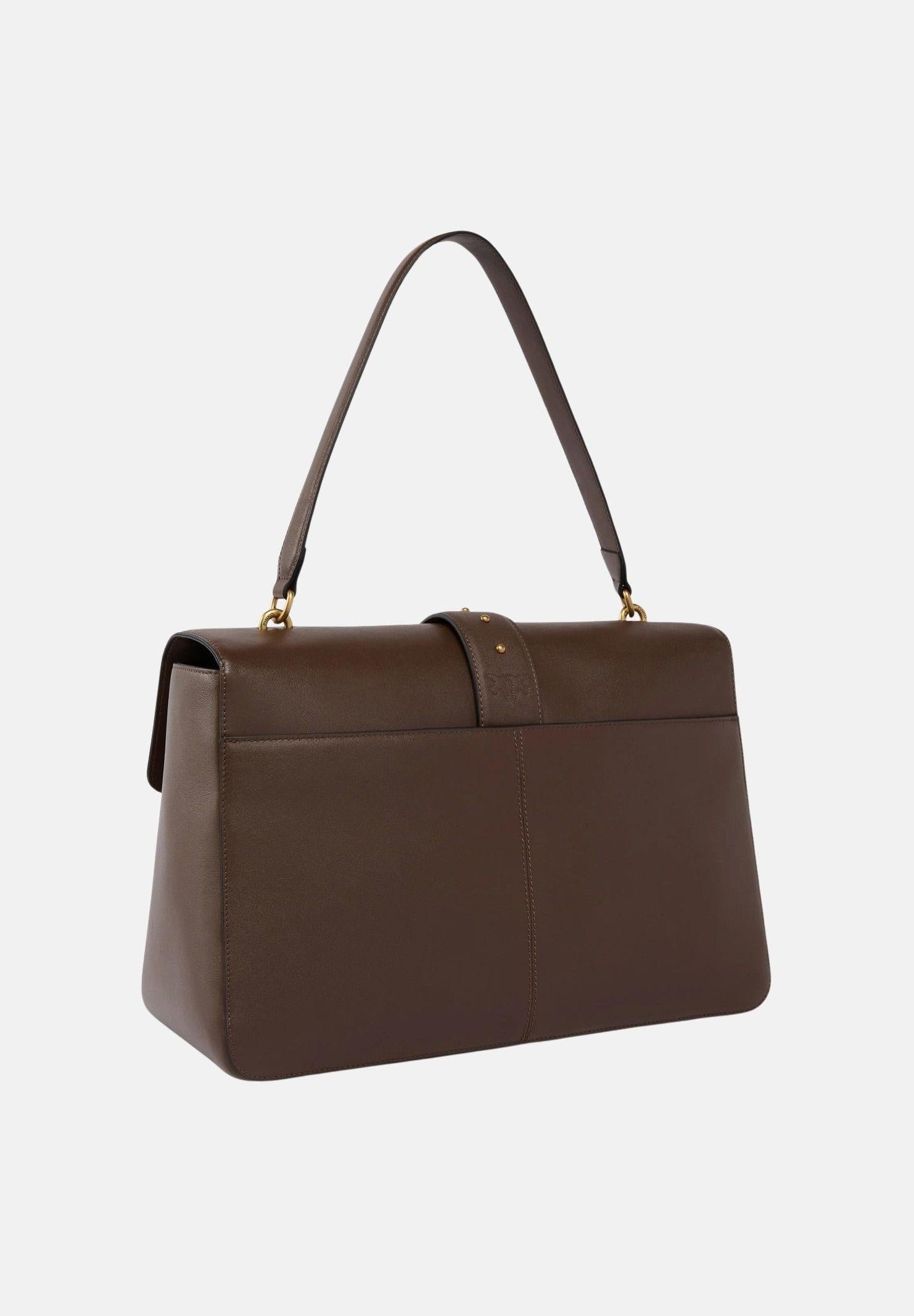 PINKO Shopper Extra Love Bag Slouchy marrone da donna 105067A0QO L74Q PINKO