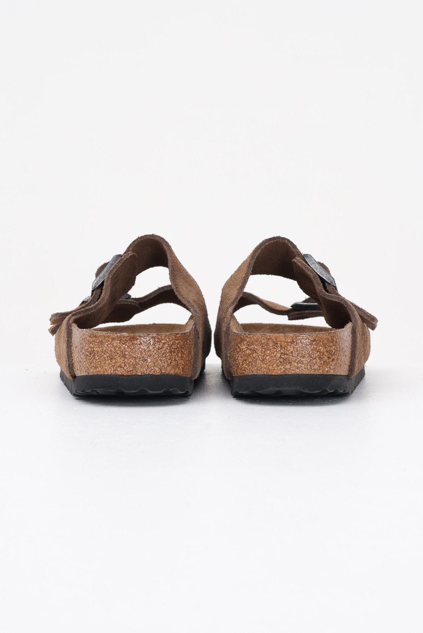 BIRKENSTOCK Ciabatte Arizona in pelle scamosciata marrone per uomo e donna 1030865 . BIRKENSTOCK