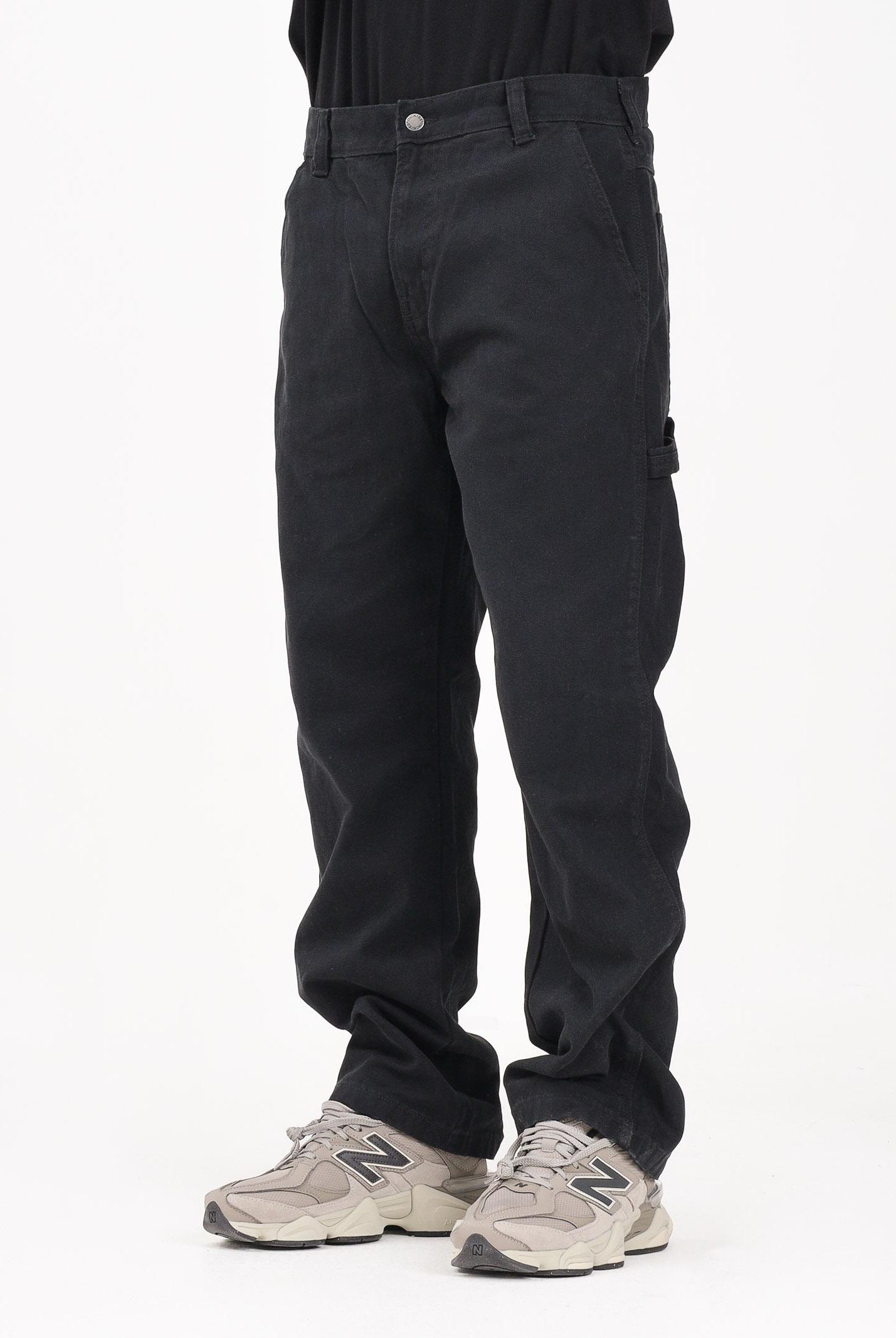DICKIES JEANS cargo CARPENTER CANVAS nero da uomo DK0A87PDBLK1 . DIckies
